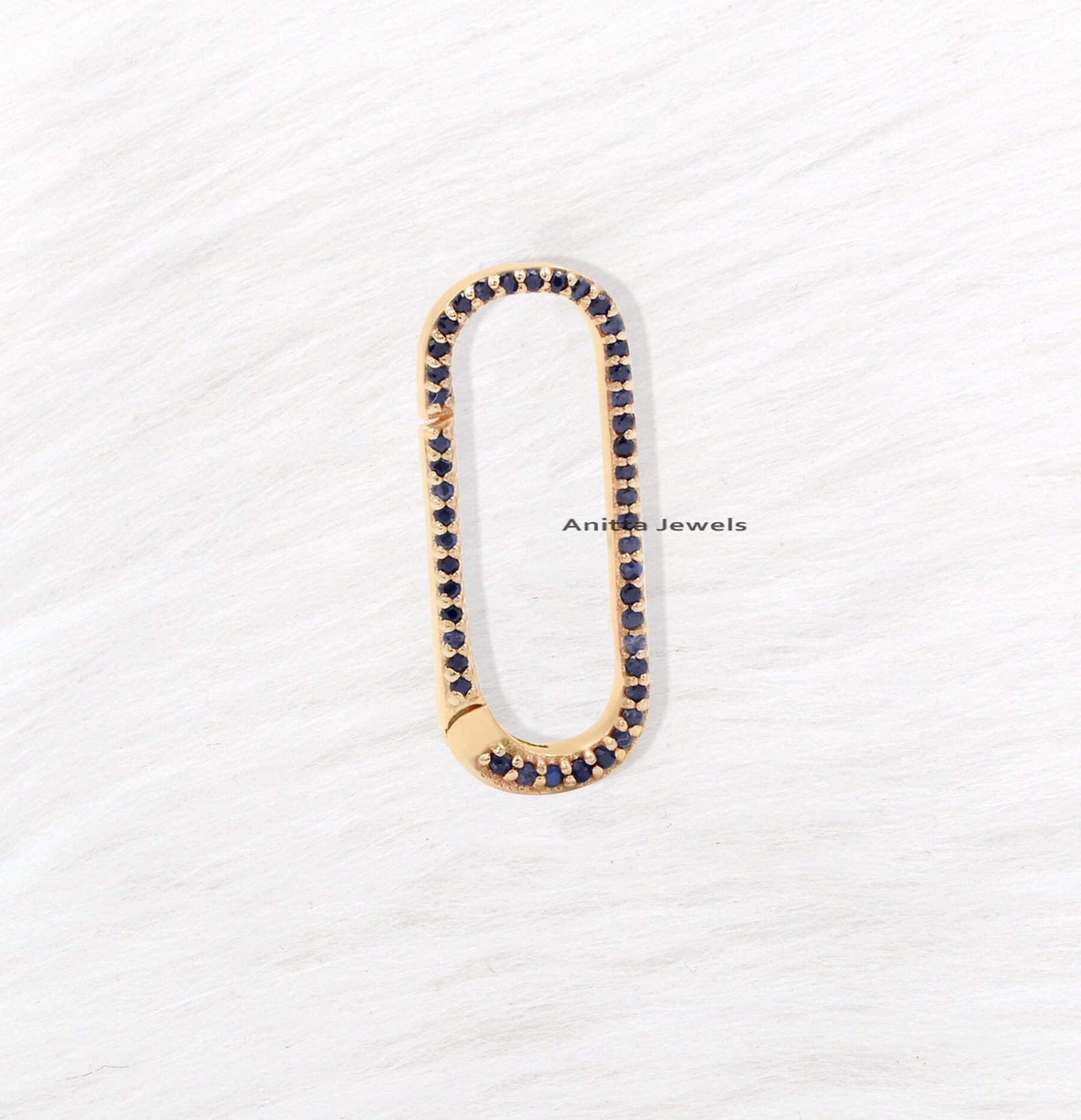 Handmade 9K Gold Charm Holder: Turquoise Diamond Enhancer - View 7 - Anitta Jewels | SKU: etsy_1045658556 Handmade 9K Gold Charm Holder: Turquoise Diamond Enhancer - View 7 - Anitta Jewels | SKU: etsy_1045658556