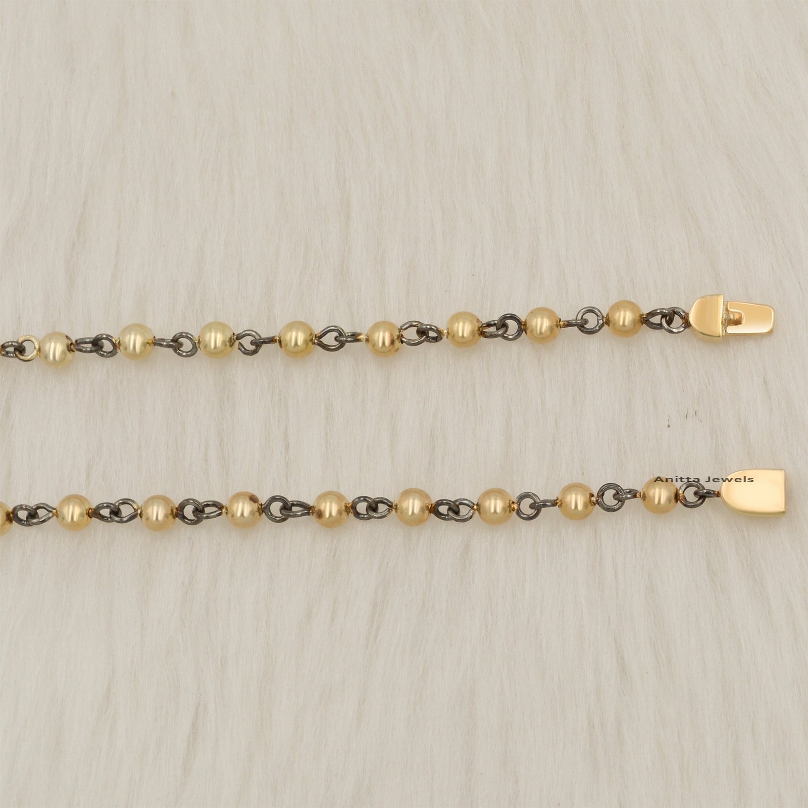 Handmade Blue Sapphire Beaded Choker: 925 Silver Boho Necklace - View 2 - Anitta Jewels | SKU: etsy_1074821291 Handmade Blue Sapphire Beaded Choker: 925 Silver Boho Necklace - View 2 - Anitta Jewels | SKU: etsy_1074821291