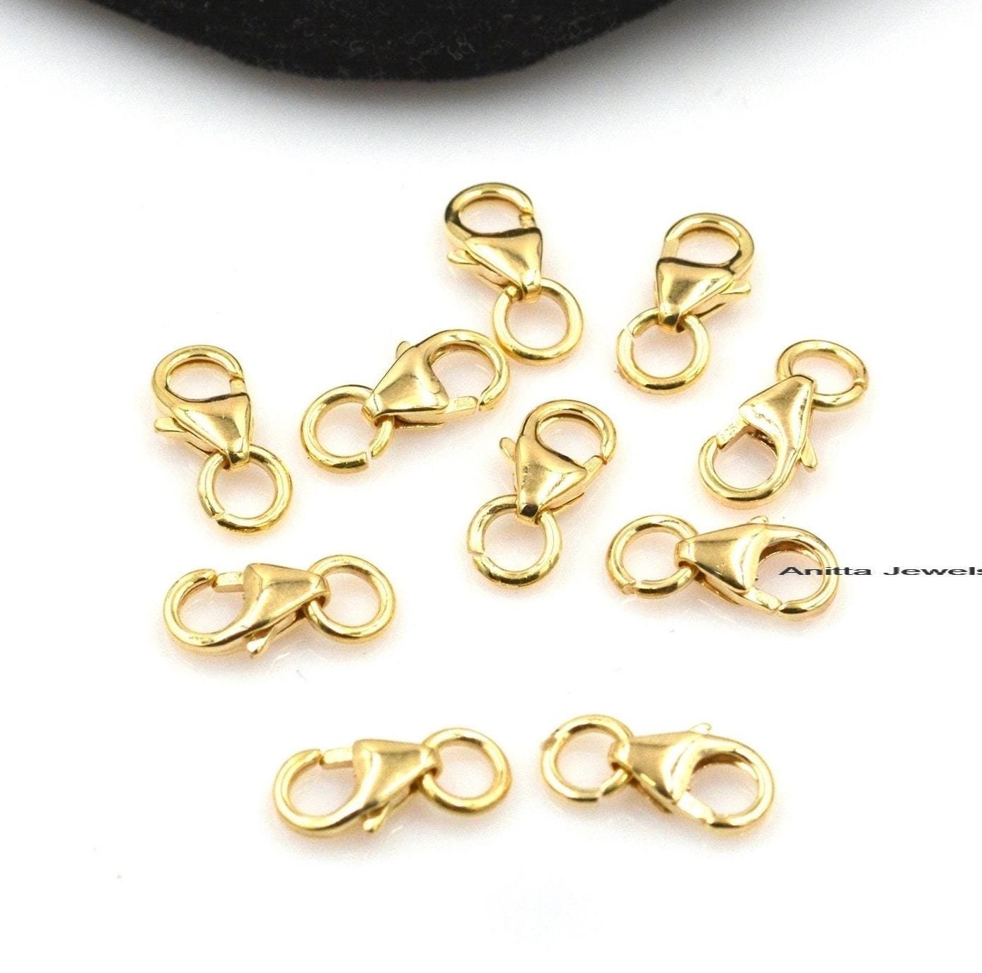 Handmade Sterling Silver Lobster Clasp Lock - 8mm Trigger Clasp - Anitta Jewels | SKU: etsy_1470655354 Handmade Sterling Silver Lobster Clasp Lock - 8mm Trigger Clasp - Anitta Jewels | SKU: etsy_1470655354