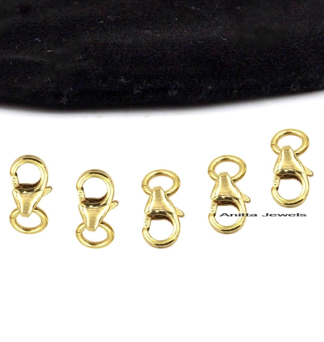 Handmade Sterling Silver Lobster Clasp Lock - 8mm Trigger Clasp - View 2 - Anitta Jewels | SKU: etsy_1470655354 Handmade Sterling Silver Lobster Clasp Lock - 8mm Trigger Clasp - View 2 - Anitta Jewels | SKU: etsy_1470655354