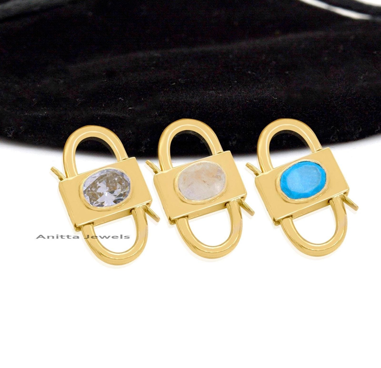 Handmade Turquoise Padlock Pendant: 14K Gold Vermeil Silver Jewelry - Anitta Jewels | SKU: etsy_963895679 Handmade Turquoise Padlock Pendant: 14K Gold Vermeil Silver Jewelry - Anitta Jewels | SKU: etsy_963895679