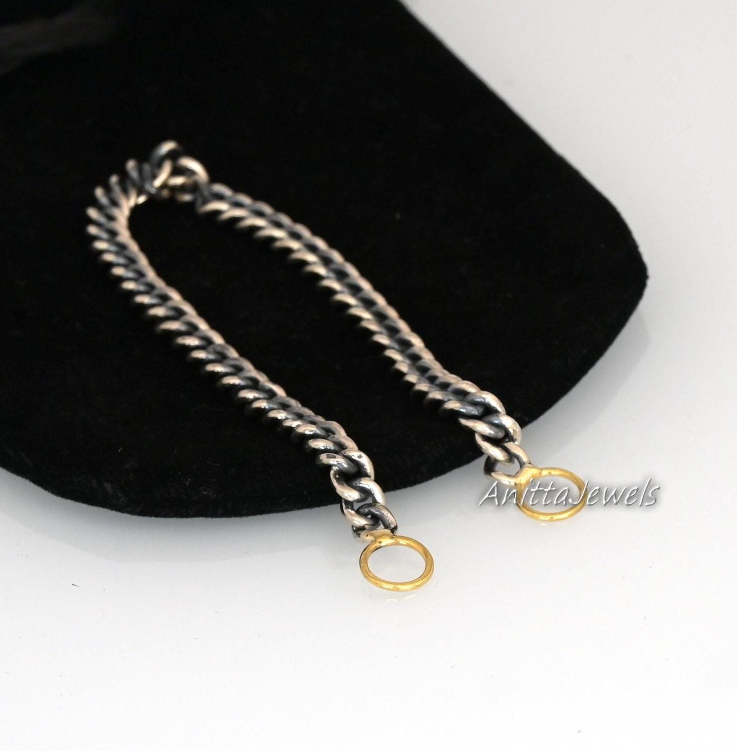 Pearl Carabiner Lock Necklace: Oxidized 925 Silver Curb Chain - View 4 - Anitta Jewels | SKU: etsy_986842344 Pearl Carabiner Lock Necklace: Oxidized 925 Silver Curb Chain - View 4 - Anitta Jewels | SKU: etsy_986842344