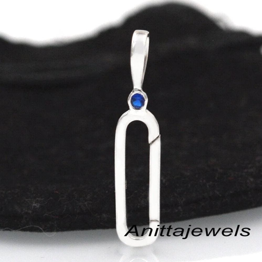 Silver Gemstone Charm Enhancer Lock: Handmade Oval Pendant - View 2 - Anitta Jewels | SKU: etsy_926369910 Silver Gemstone Charm Enhancer Lock: Handmade Oval Pendant - View 2 - Anitta Jewels | SKU: etsy_926369910