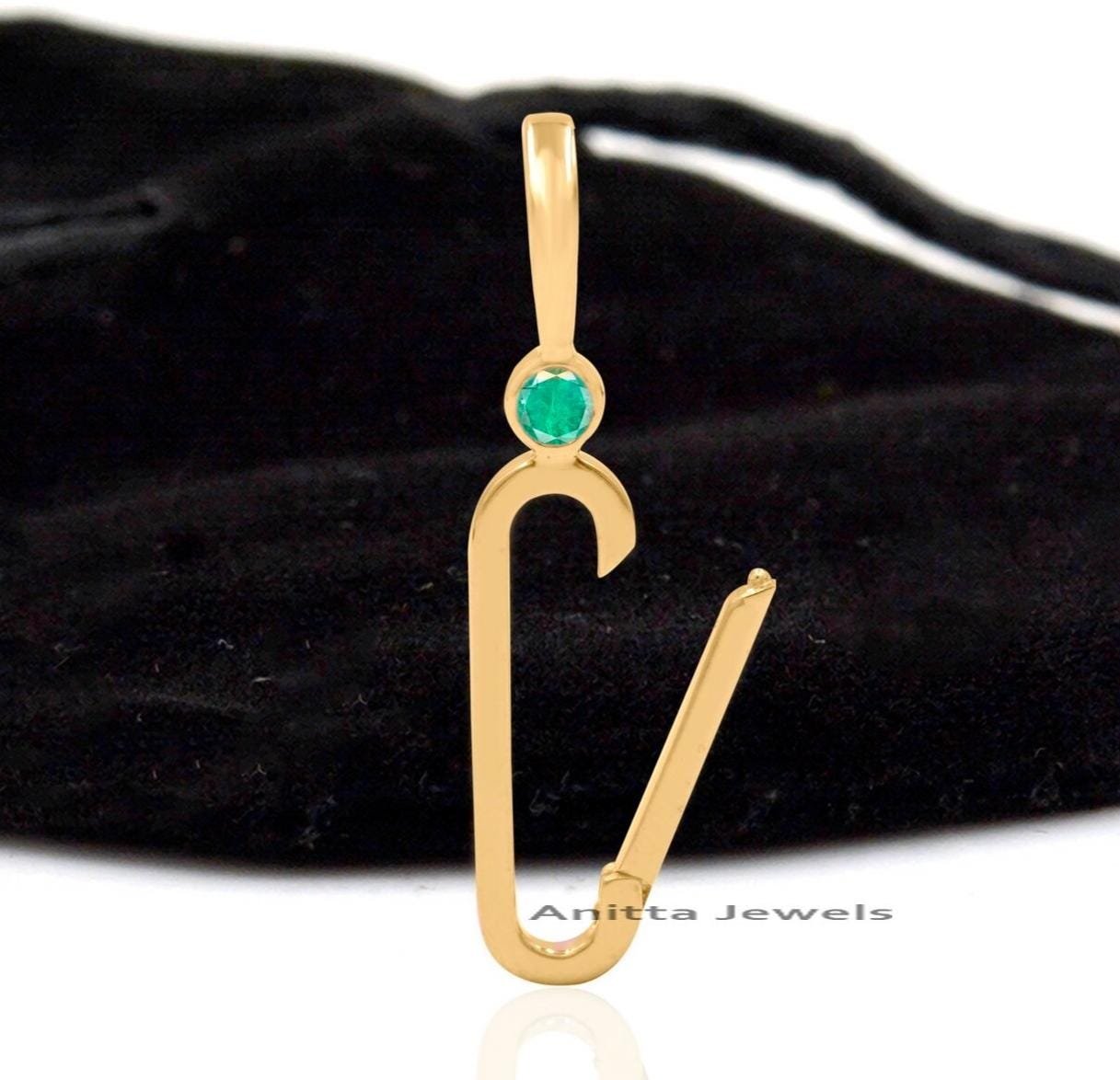 Silver Gemstone Charm Enhancer Lock: Handmade Oval Pendant - View 5 - Anitta Jewels | SKU: etsy_926369910 Silver Gemstone Charm Enhancer Lock: Handmade Oval Pendant - View 5 - Anitta Jewels | SKU: etsy_926369910
