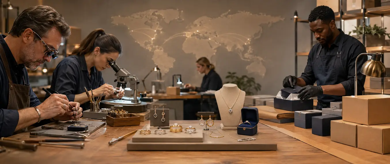 Top-rated custom jewelry companies with worldwide shipping