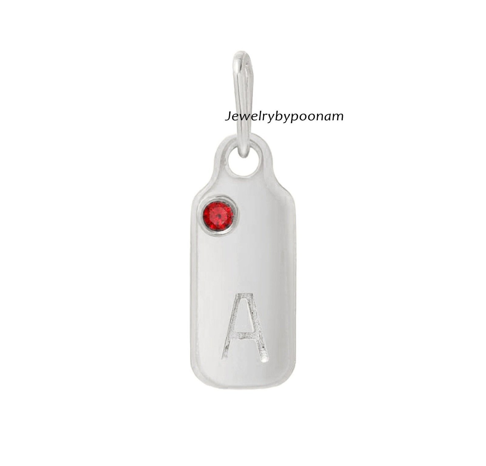 14k Solid Gold Initial Diamond Charm Pendant - A to Z - View 4 - Jewelry By Poonam | SKU: PJP4632-SLYGCZ-S-25M 2/26 14k Solid Gold Initial Diamond Charm Pendant - A to Z - View 4 - Jewelry By Poonam | SKU: PJP4632-SLYGCZ-S-25M 2/26