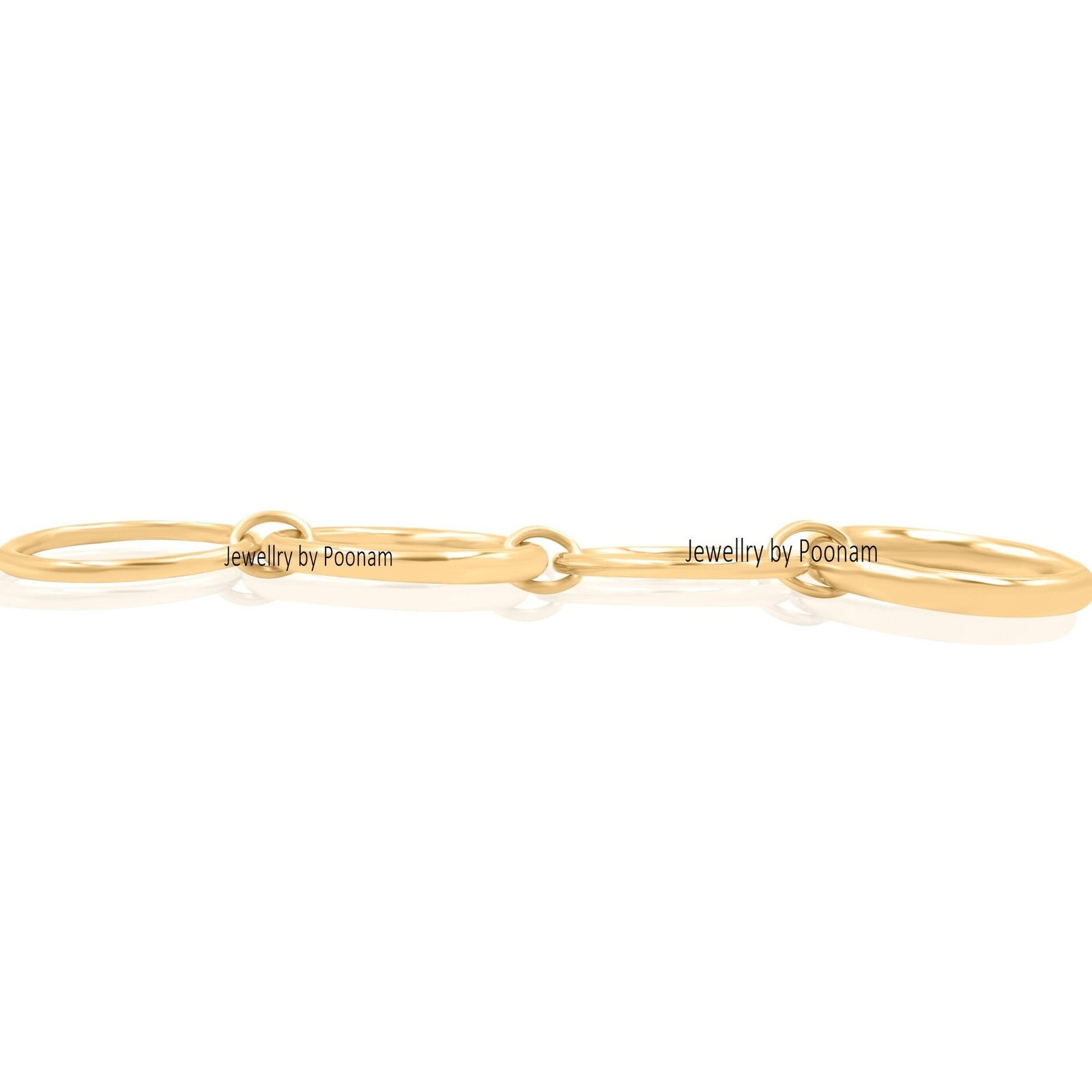 14k Yellow Gold Multi-Band Ring Set, Connector Jewelry - View 4 - Jewelry By Poonam | SKU: MJR758- 2/2026 14k Yellow Gold Multi-Band Ring Set, Connector Jewelry - View 4 - Jewelry By Poonam | SKU: MJR758- 2/2026