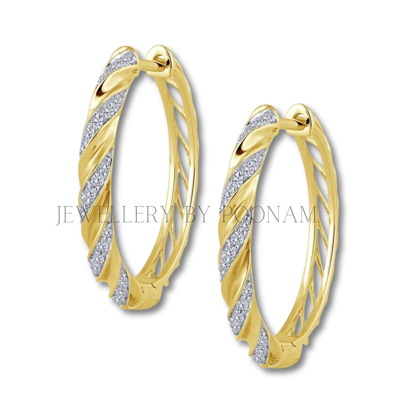 14k yellow gold Plated hoop earrings, Minimalist Hoop Earrings, Moissanite huggie earrings Her gift Holiday gift - Jewelry By 14k yellow gold Plated hoop earrings, Minimalist Hoop Earrings, Moissanite huggie earrings Her gift Holiday gift - Jewelry By