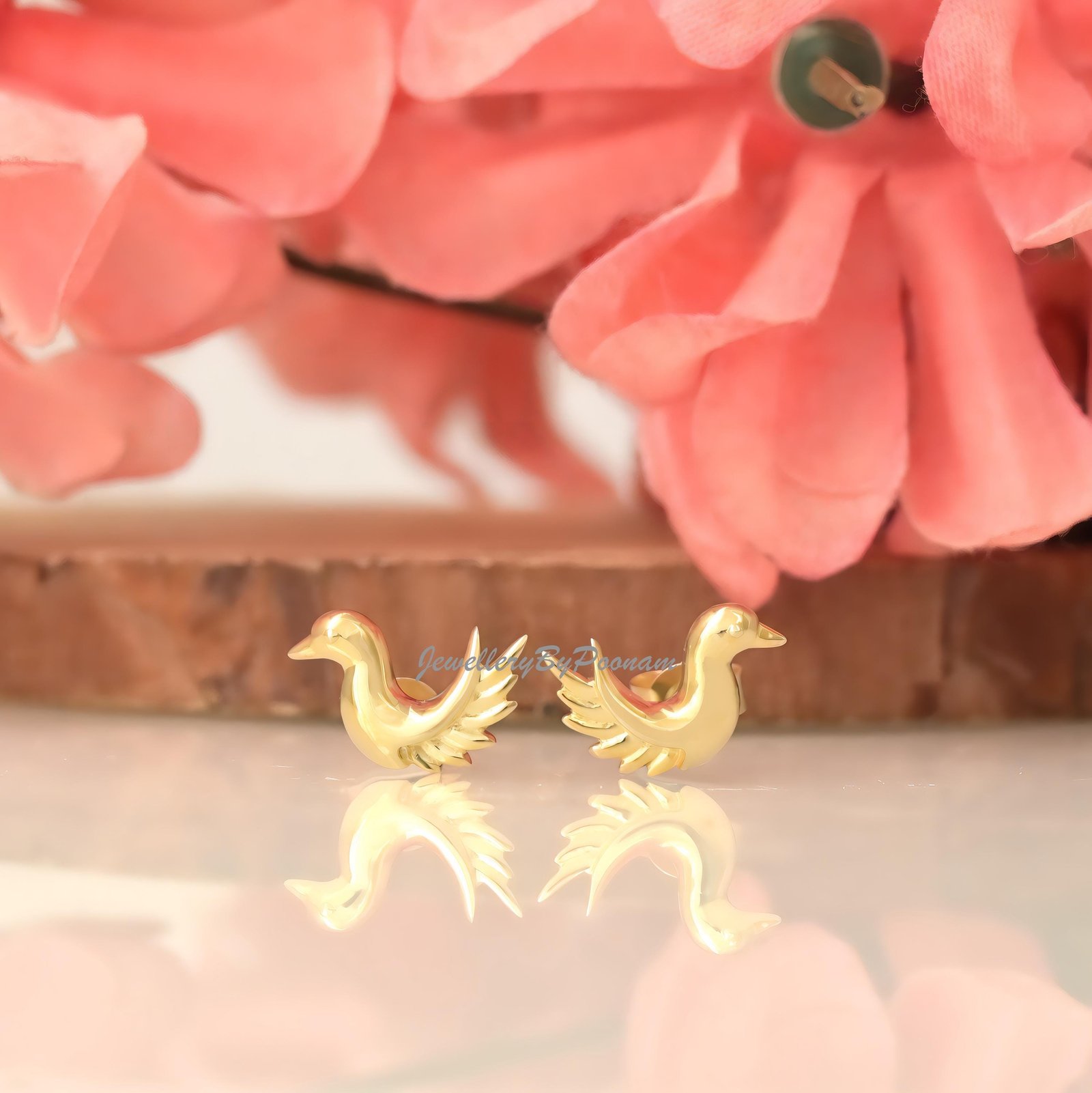 925 Silver Bird Stud Earrings – Tiny Hummingbird Design, Dainty Everyday Jewelry - Jewelry By Poonam | SKU: PJE2058-SLYG-10M 925 Silver Bird Stud Earrings – Tiny Hummingbird Design, Dainty Everyday Jewelry - Jewelry By Poonam | SKU: PJE2058-SLYG-10M