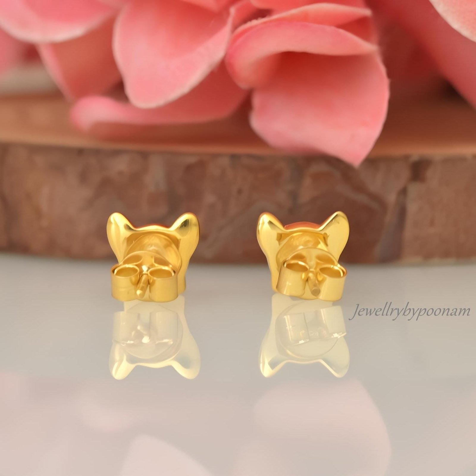 925 Silver Chihuahua Stud Earrings, Handmade Puppy Jewelry, 10MM - View 4 - Jewelry By Poonam | SKU: PJE1806-SLYG-10M 2/2026 925 Silver Chihuahua Stud Earrings, Handmade Puppy Jewelry, 10MM - View 4 - Jewelry By Poonam | SKU: PJE1806-SLYG-10M 2/2026