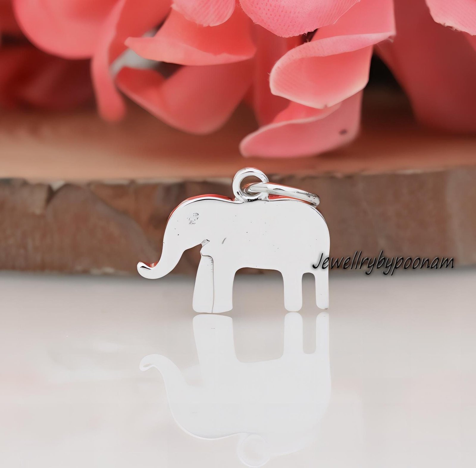 925 Sterling Silver Elephant Pendant: Tiny Lucky Charm (20MM) - Jewelry By Poonam | SKU: PJP4270-SLNS-20M 2/26 925 Sterling Silver Elephant Pendant: Tiny Lucky Charm (20MM) - Jewelry By Poonam | SKU: PJP4270-SLNS-20M 2/26