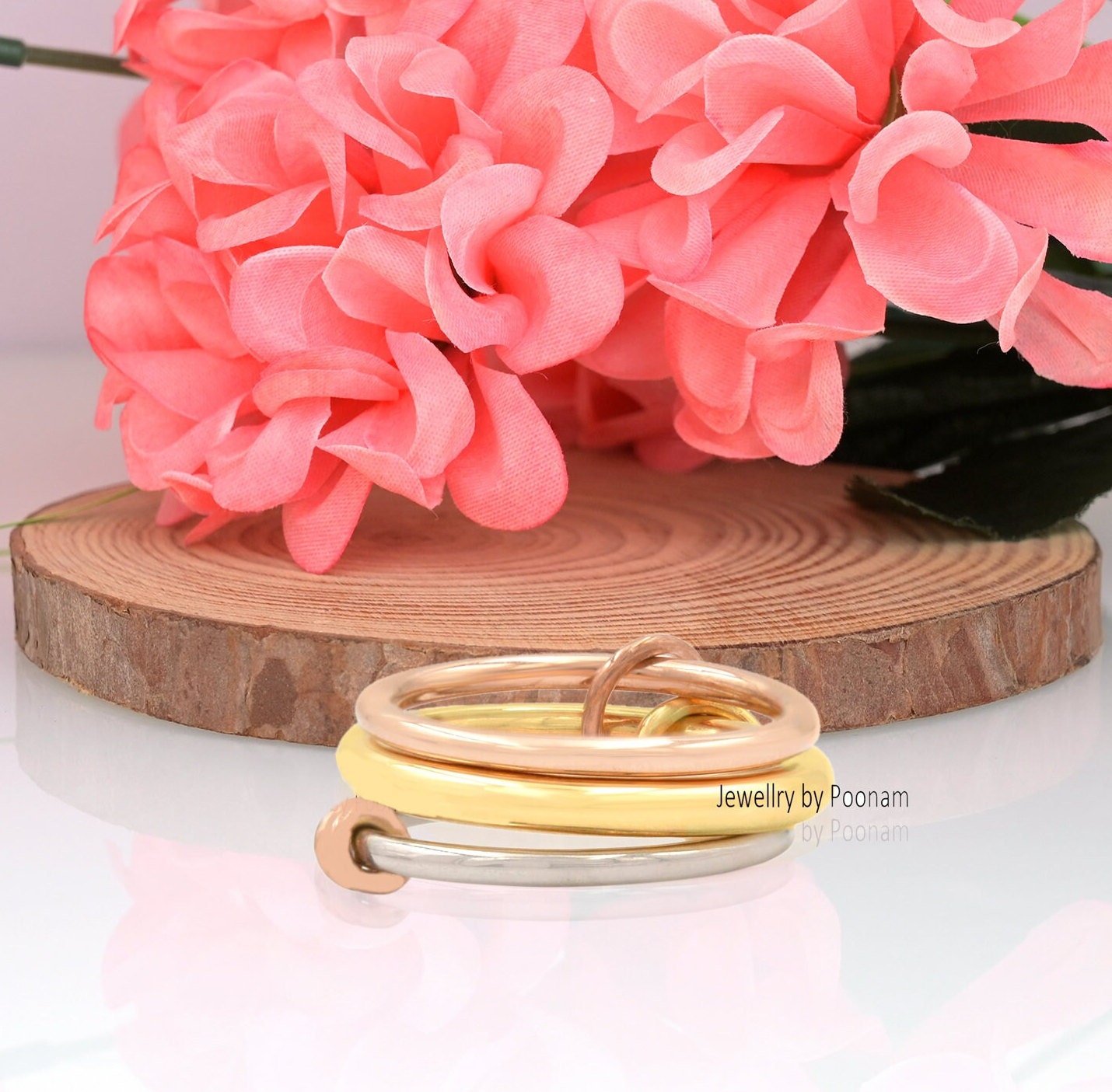 925 Sterling Silver Multi-Link Connector Band Ring Set: Plain Jumper Jewelry - Jewelry By Poonam | SKU: PJR812- 2/2026 925 Sterling Silver Multi-Link Connector Band Ring Set: Plain Jumper Jewelry - Jewelry By Poonam | SKU: PJR812- 2/2026