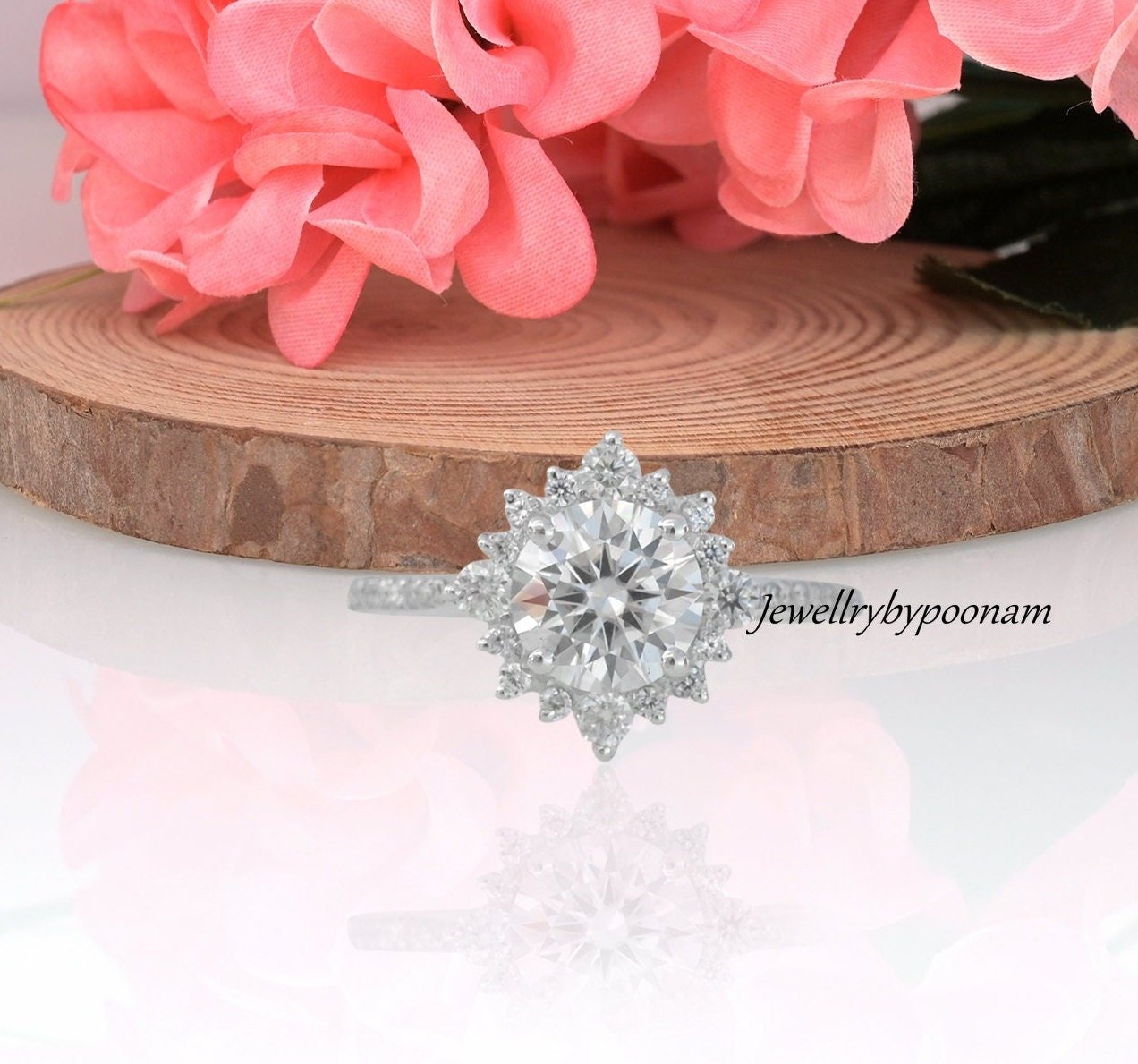 925 Sterling Silver Snowflake Moissanite Engagement Ring - Jewelry By Poonam | SKU: PJR1156-SLYGBTCZ-US-8 2/2026 925 Sterling Silver Snowflake Moissanite Engagement Ring - Jewelry By Poonam | SKU: PJR1156-SLYGBTCZ-US-8 2/2026