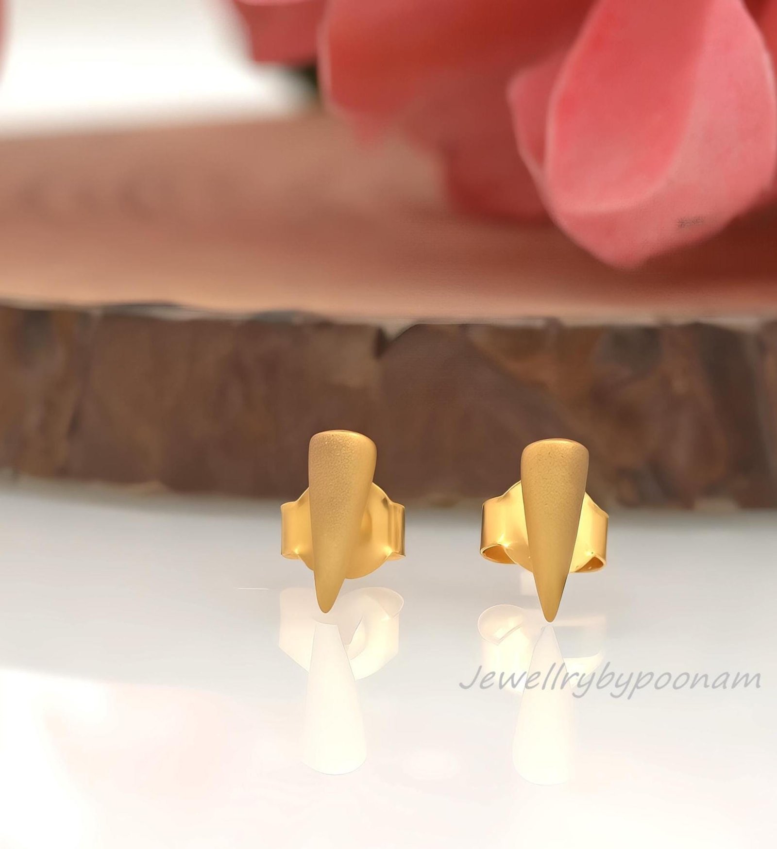 925 Sterling Silver Tiny Dagger Stud Earrings — Spike & Throne Studs - Jewelry By Poonam | SKU: PJE1762-SLYG-10M 2/26 925 Sterling Silver Tiny Dagger Stud Earrings — Spike & Throne Studs - Jewelry By Poonam | SKU: PJE1762-SLYG-10M 2/26