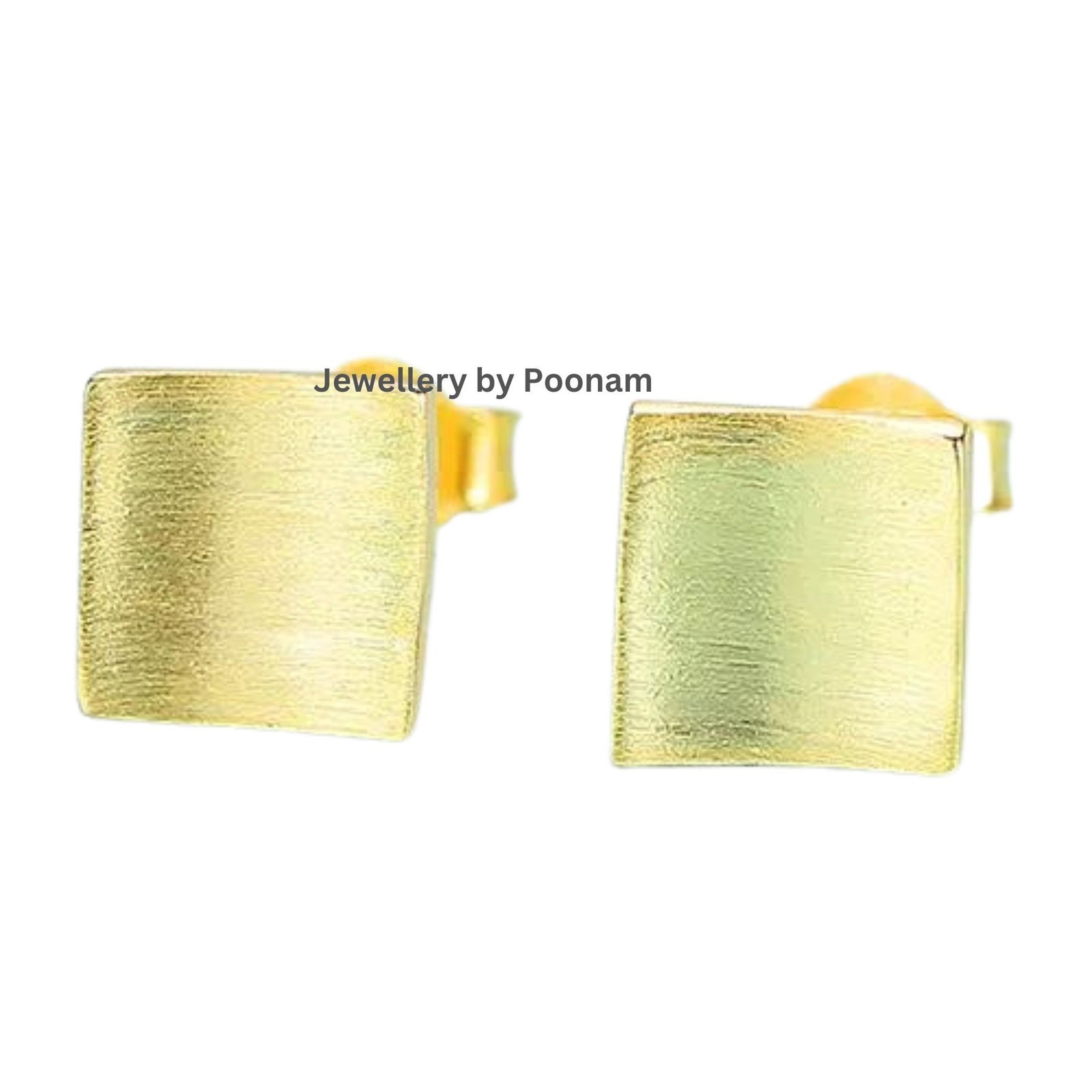 9K/14K Gold & Sterling Silver Square Stud Earrings – Minimalist Geometric Dainty Jewelry - Jewelry By Poonam | SKU: E-121 9K/14K Gold & Sterling Silver Square Stud Earrings – Minimalist Geometric Dainty Jewelry - Jewelry By Poonam | SKU: E-121