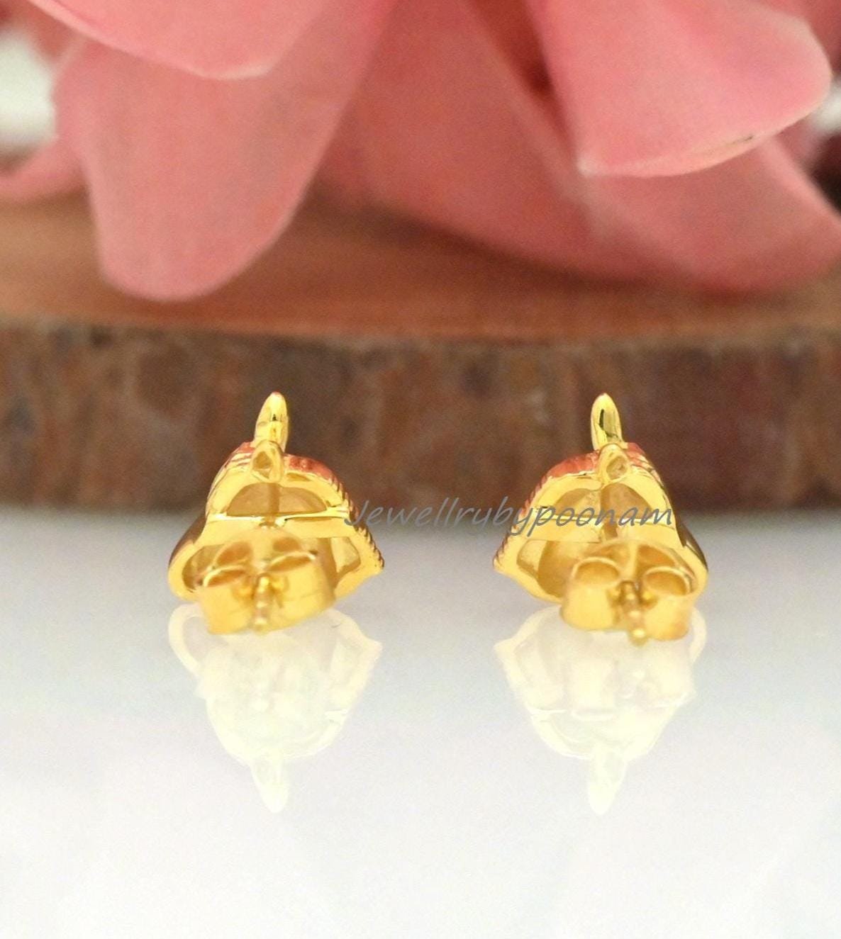 Dainty Horse Head Stud Earrings in 925 Sterling Silver – Minimal Animal Jewelry - View 3 - Jewelry By Poonam | SKU: PJE1820-S Dainty Horse Head Stud Earrings in 925 Sterling Silver – Minimal Animal Jewelry - View 3 - Jewelry By Poonam | SKU: PJE1820-S