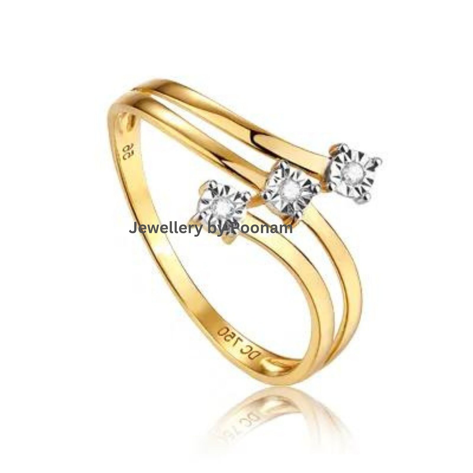 Light Wholesale Luxurious Engagement Anniversary Ring Gold Jewelry Women Diamond Wedding Ring - View 2 - Jewelry By Poonam | Light Wholesale Luxurious Engagement Anniversary Ring Gold Jewelry Women Diamond Wedding Ring - View 2 - Jewelry By Poonam |