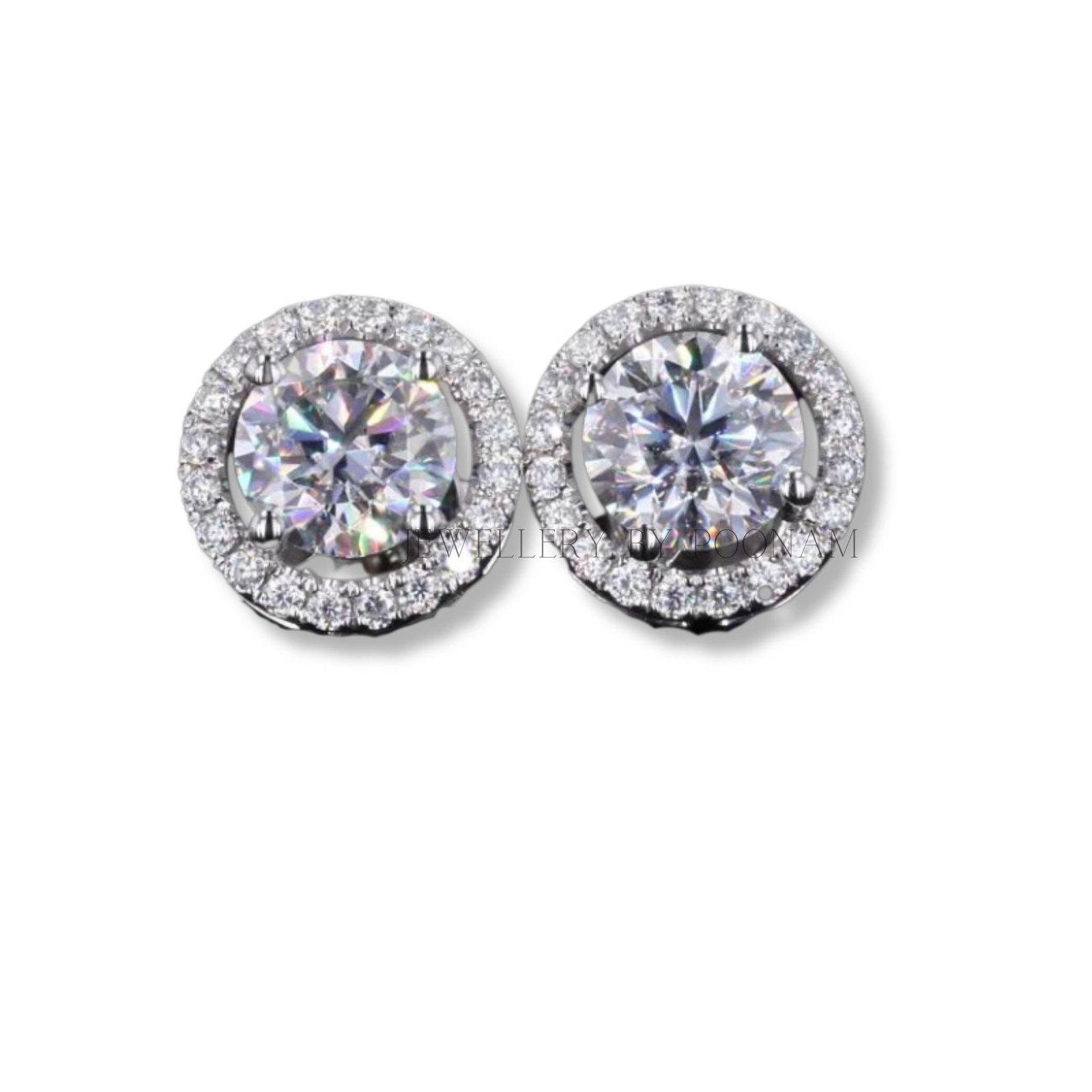 Moissanite Stud Earrings, Gift for Her; CZ Stud Earrings, Gift for Her; Solitaire Studs; Small Stud Earrings Bridal Jewelry - Moissanite Stud Earrings, Gift for Her; CZ Stud Earrings, Gift for Her; Solitaire Studs; Small Stud Earrings Bridal Jewelry -