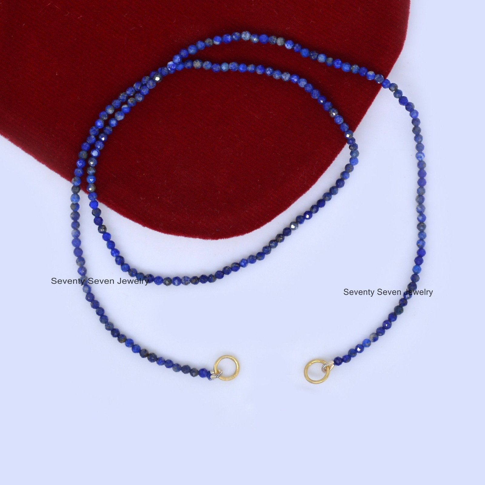 14k Gold Bead Necklace: Enhancer Carabiner Chain - View 6 - Seventy Seven Jewelry | SKU: SSMJN219-14KYGLPZ-10/2025 14k Gold Bead Necklace: Enhancer Carabiner Chain - View 6 - Seventy Seven Jewelry | SKU: SSMJN219-14KYGLPZ-10/2025
