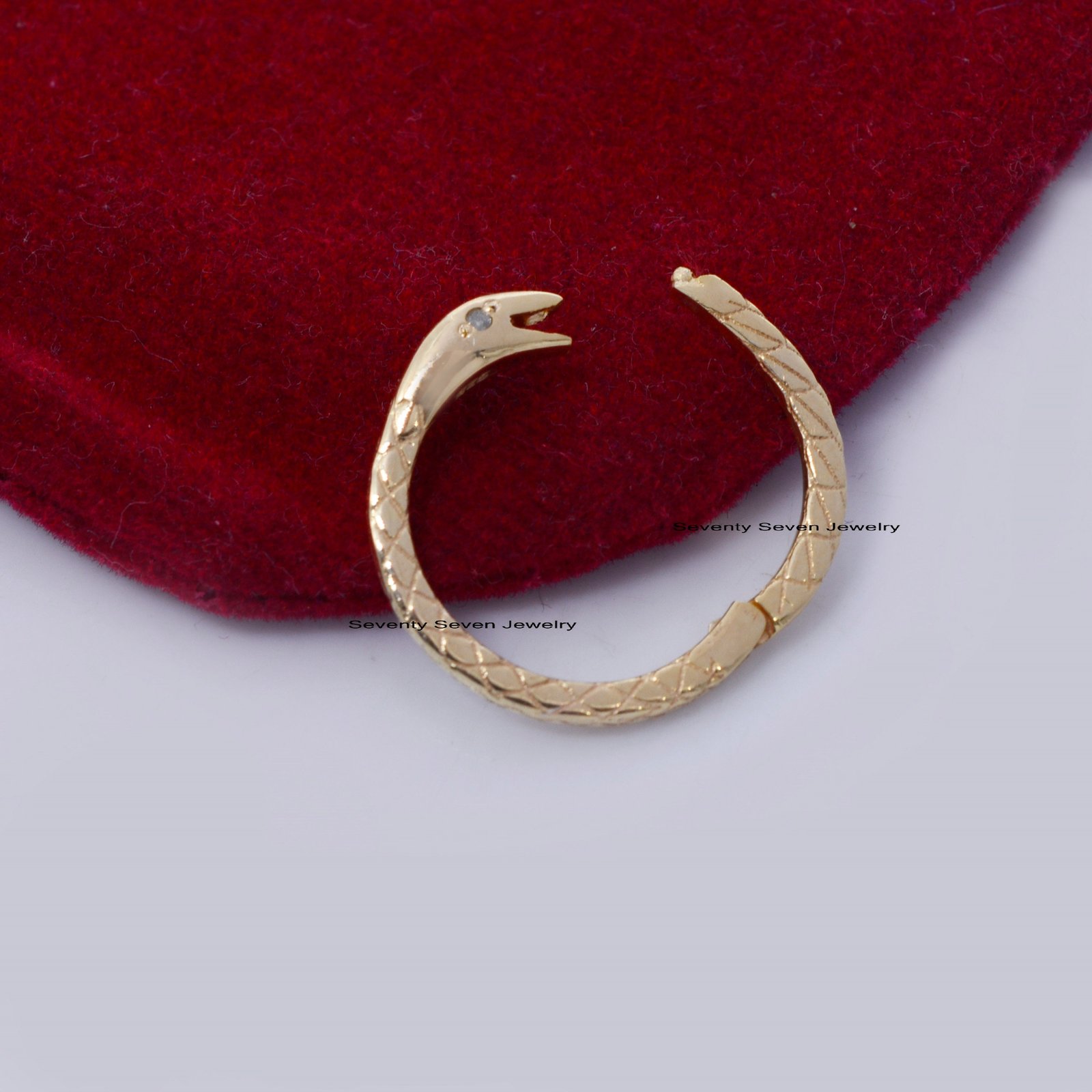 14k Gold Charm Enhancer: Snake, Star, and More - View 3 - Seventy Seven Jewelry | SKU: SSMJH443-14KYGYSP-2026,SSMJH479-14KYGD 14k Gold Charm Enhancer: Snake, Star, and More - View 3 - Seventy Seven Jewelry | SKU: SSMJH443-14KYGYSP-2026,SSMJH479-14KYGD