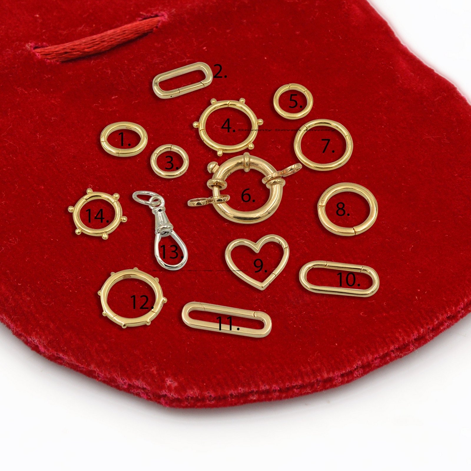 14K Gold Charm Holder: Enhancer Link Pendant - Seventy Seven Jewelry | SKU: SSMJH475-14KYG-2026,SSMJH445-14KYG,SSMJH482-14KYG 14K Gold Charm Holder: Enhancer Link Pendant - Seventy Seven Jewelry | SKU: SSMJH475-14KYG-2026,SSMJH445-14KYG,SSMJH482-14KYG