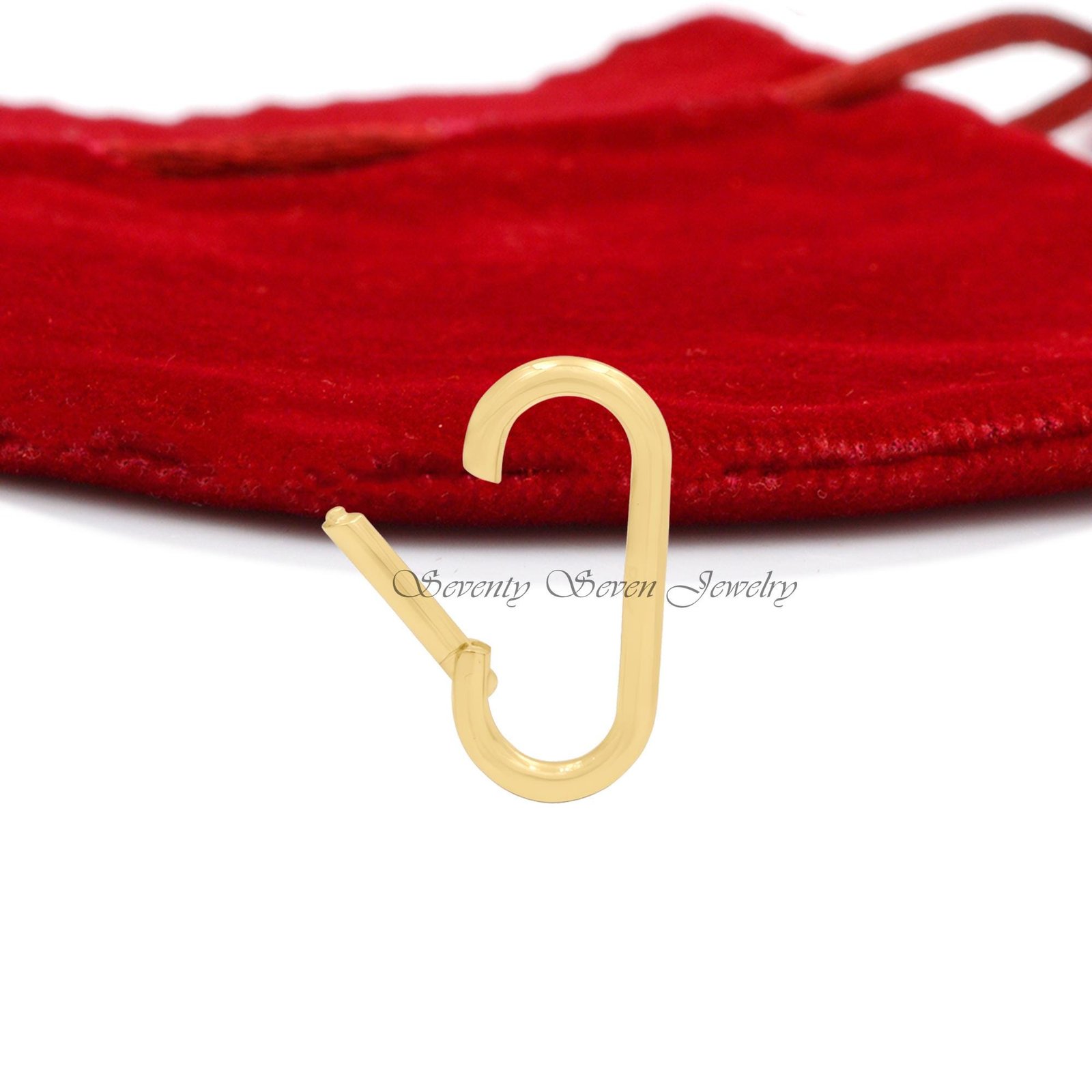 14K Gold Charm Holder Enhancer, Thick Link Pendant - Seventy Seven Jewelry | SKU: SSMJH575-14KYG-2026,SSMJH575-14KYG-N47-16I 14K Gold Charm Holder Enhancer, Thick Link Pendant - Seventy Seven Jewelry | SKU: SSMJH575-14KYG-2026,SSMJH575-14KYG-N47-16I