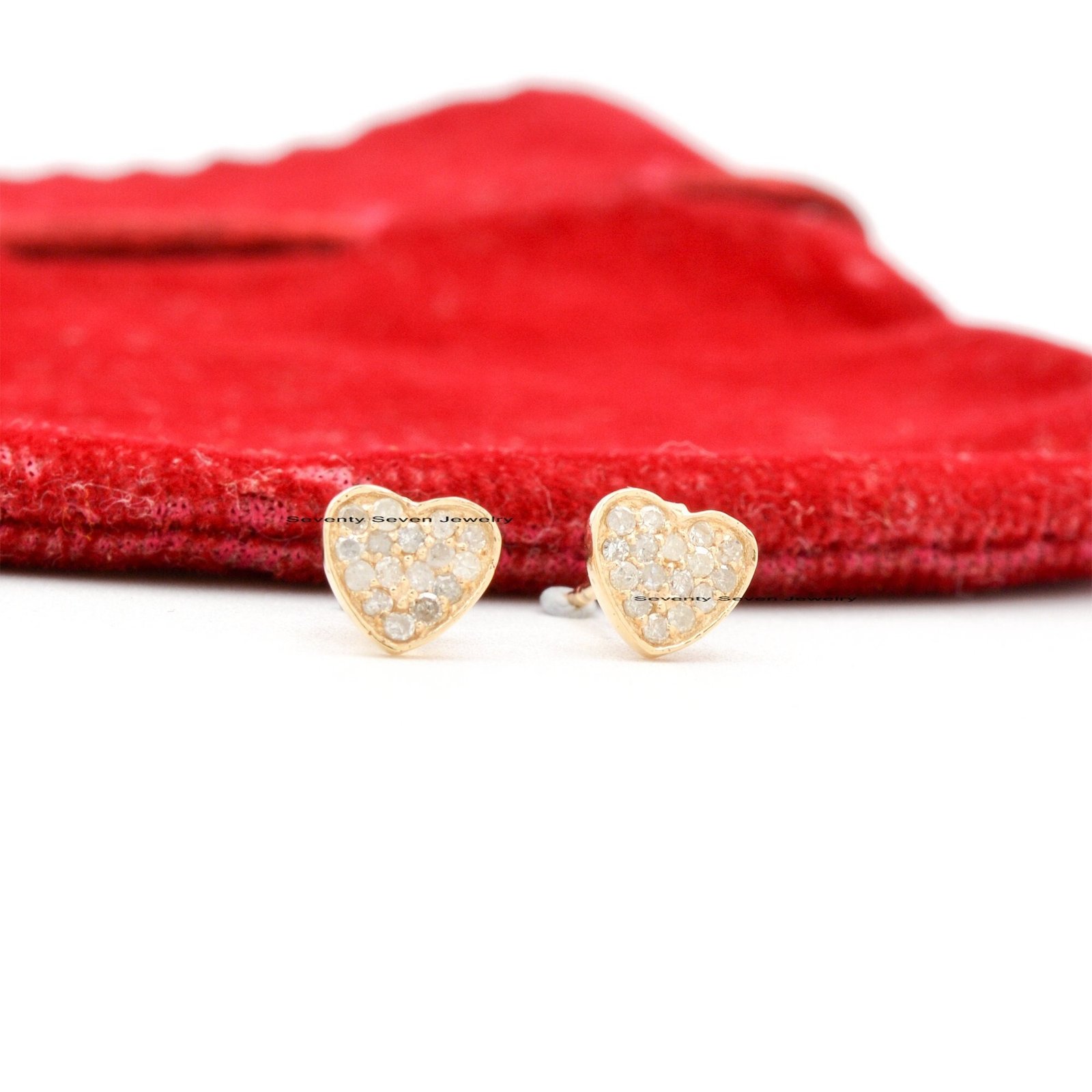 14K Gold Diamond Heart Studs: Minimalist Gemstone Earrings (6MM) - Seventy Seven Jewelry | SKU: SSMJE307-14KYGDI-2026,SSMJE30 14K Gold Diamond Heart Studs: Minimalist Gemstone Earrings (6MM) - Seventy Seven Jewelry | SKU: SSMJE307-14KYGDI-2026,SSMJE30