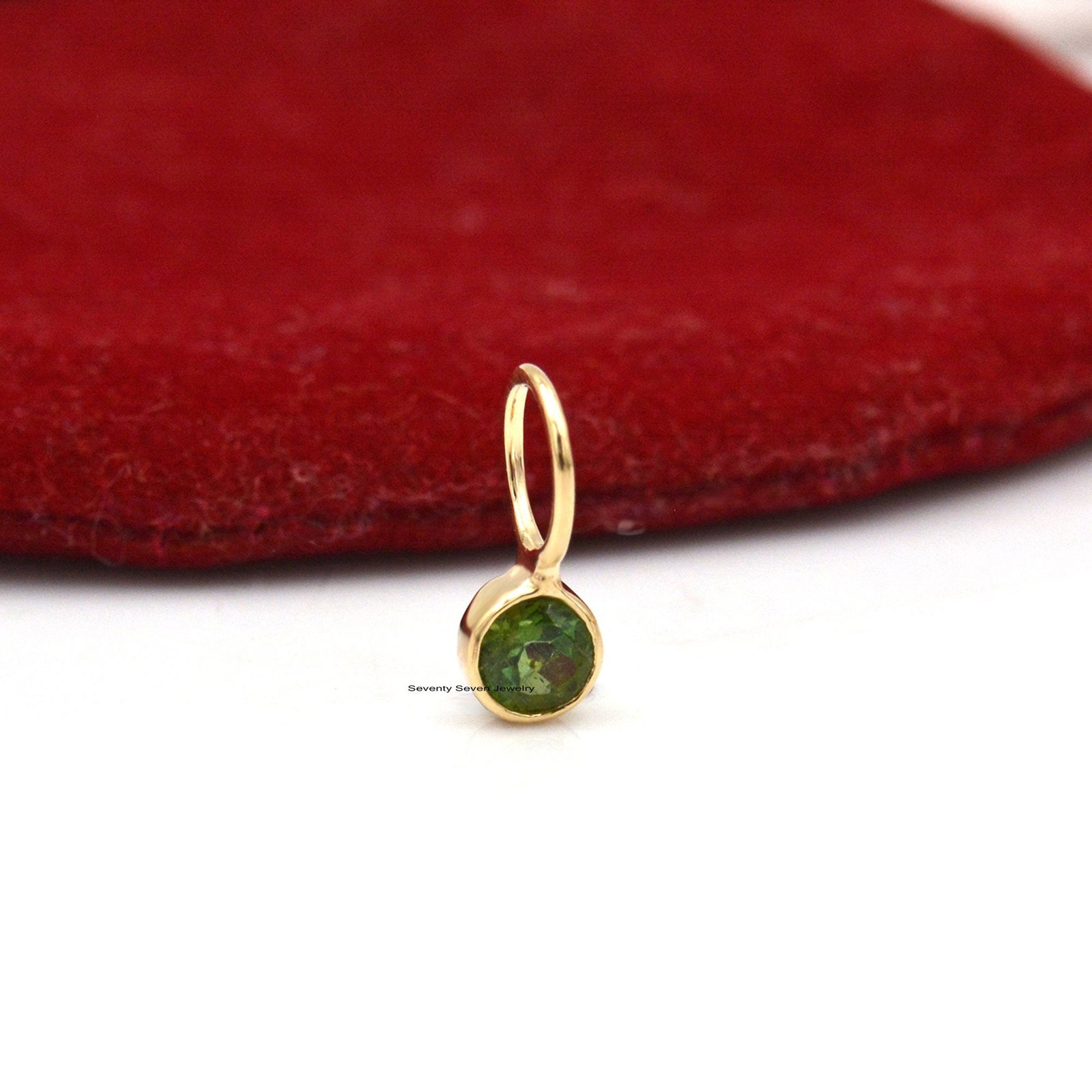 14K Gold Gemstone Pendant: Dainty Tiny Drop Charm - View 4 - Seventy Seven Jewelry | SKU: SSMJP468-14KYGTQ-2026,SSMJP468-14KY 14K Gold Gemstone Pendant: Dainty Tiny Drop Charm - View 4 - Seventy Seven Jewelry | SKU: SSMJP468-14KYGTQ-2026,SSMJP468-14KY