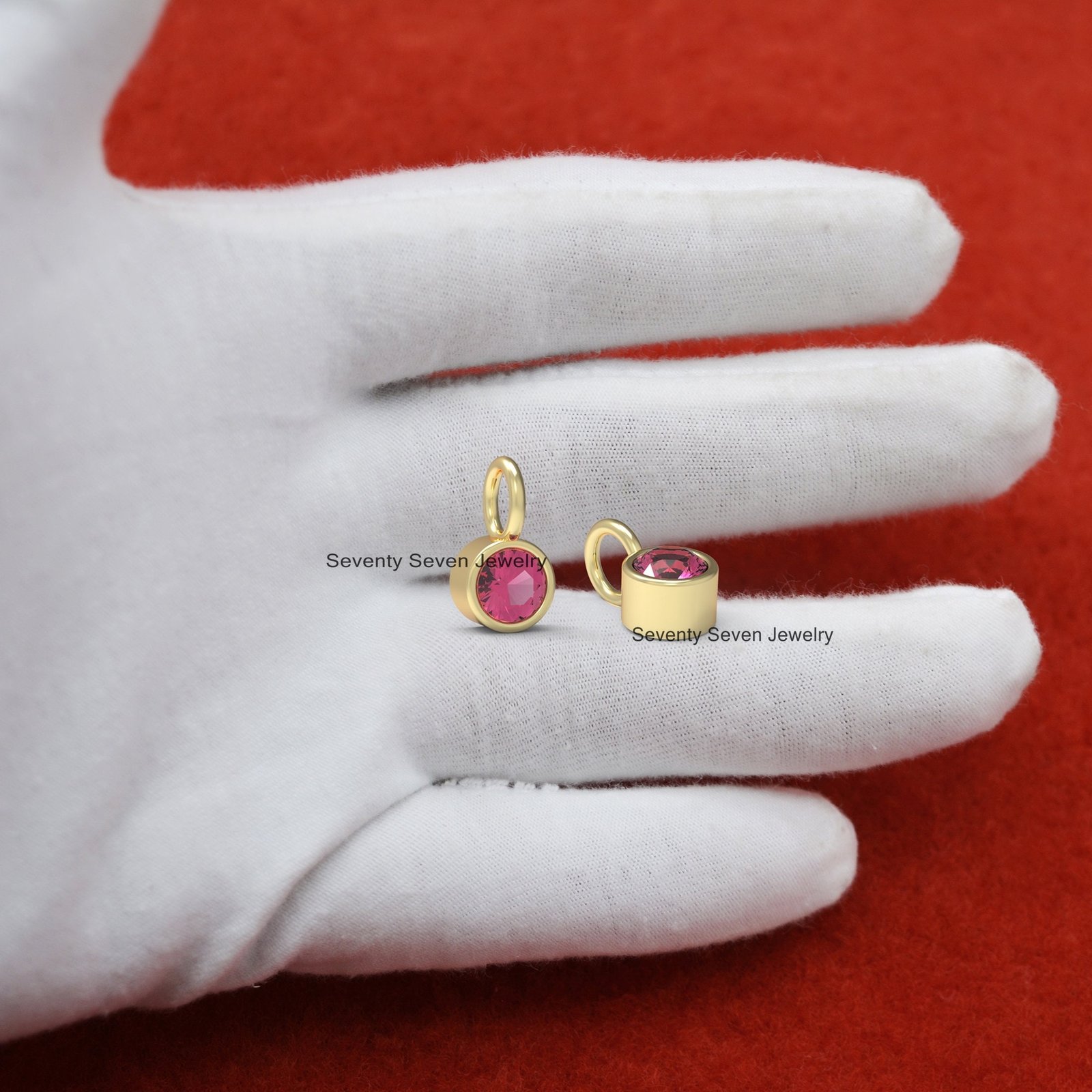 14K Gold Gemstone Pendant: Dainty Tiny Drop Charm - View 5 - Seventy Seven Jewelry | SKU: SSMJP468-14KYGTQ-2026,SSMJP468-14KY 14K Gold Gemstone Pendant: Dainty Tiny Drop Charm - View 5 - Seventy Seven Jewelry | SKU: SSMJP468-14KYGTQ-2026,SSMJP468-14KY