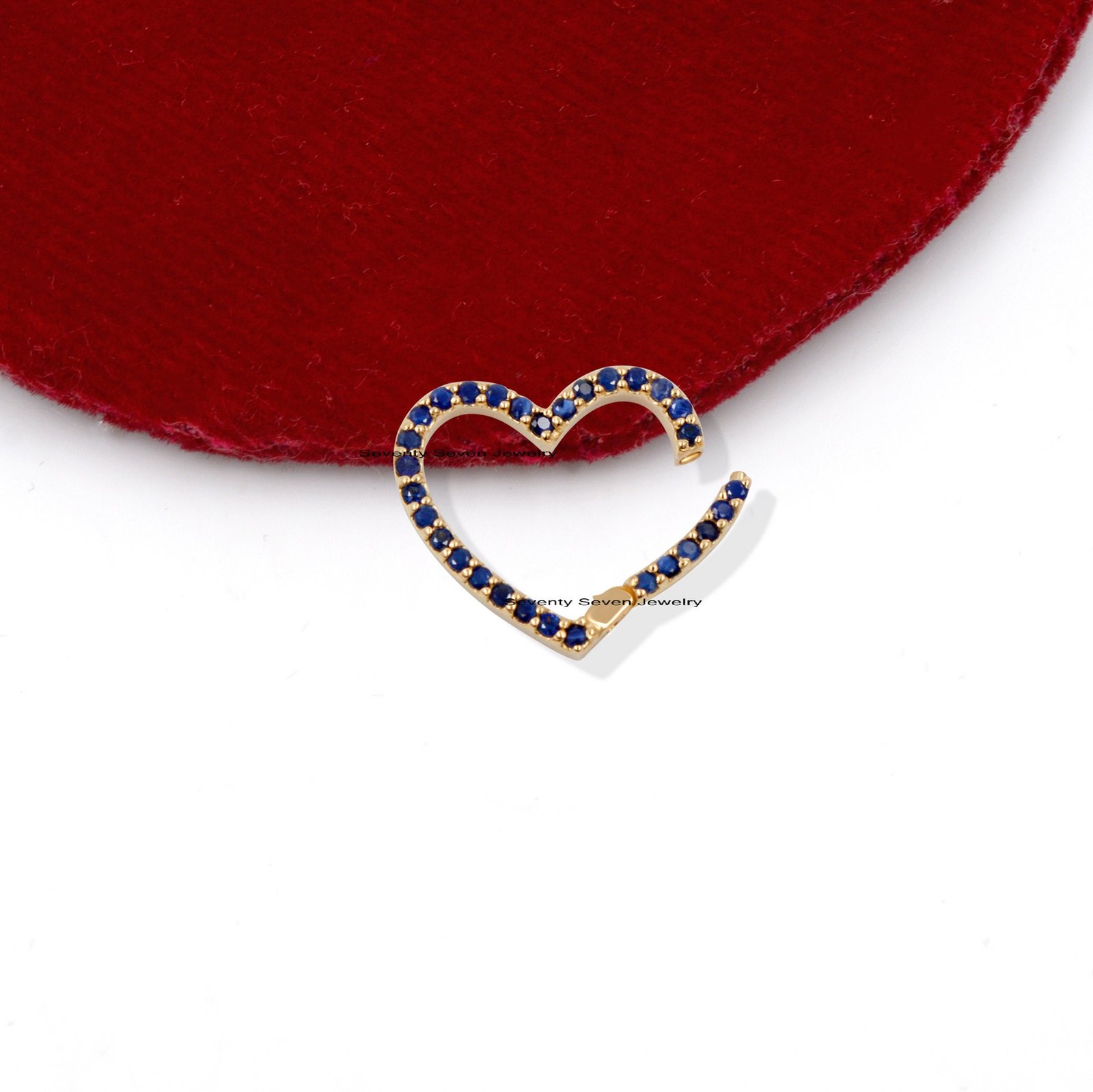 14K Gold Heart Charm Enhancer: SI-GH Lab Diamond Link - View 7 - Seventy Seven Jewelry | SKU: SSMJH536-14KYGCZ,SSMJH536-14KYG 14K Gold Heart Charm Enhancer: SI-GH Lab Diamond Link - View 7 - Seventy Seven Jewelry | SKU: SSMJH536-14KYGCZ,SSMJH536-14KYG
