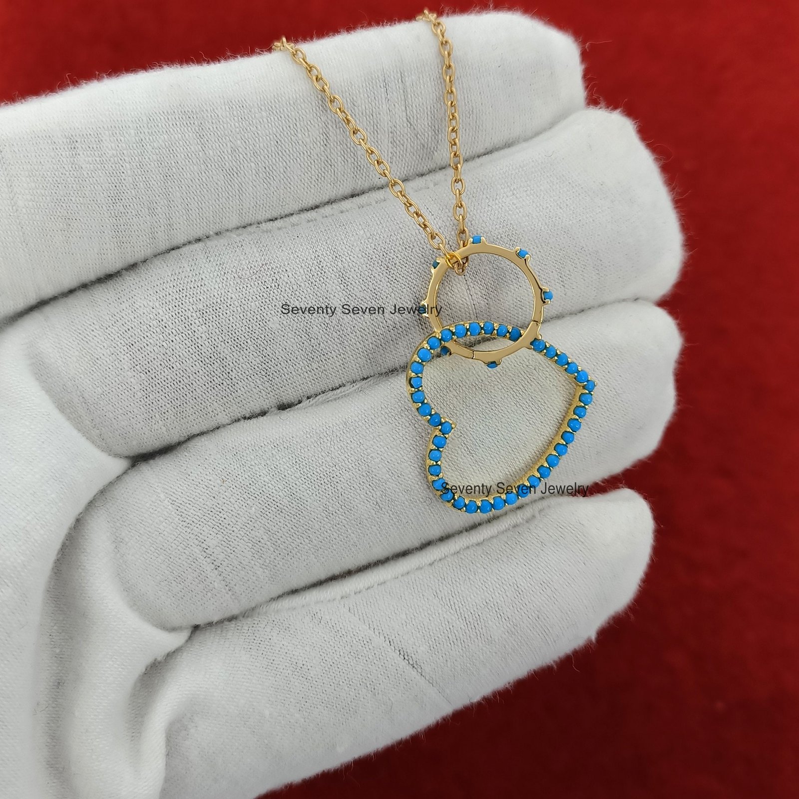 14k Gold Heart Pendant Enhancer: Gemstone Charm Holder - View 6 - Seventy Seven Jewelry | SKU: SSMJP530-14KYGPSP,SSMJP512-14K 14k Gold Heart Pendant Enhancer: Gemstone Charm Holder - View 6 - Seventy Seven Jewelry | SKU: SSMJP530-14KYGPSP,SSMJP512-14K