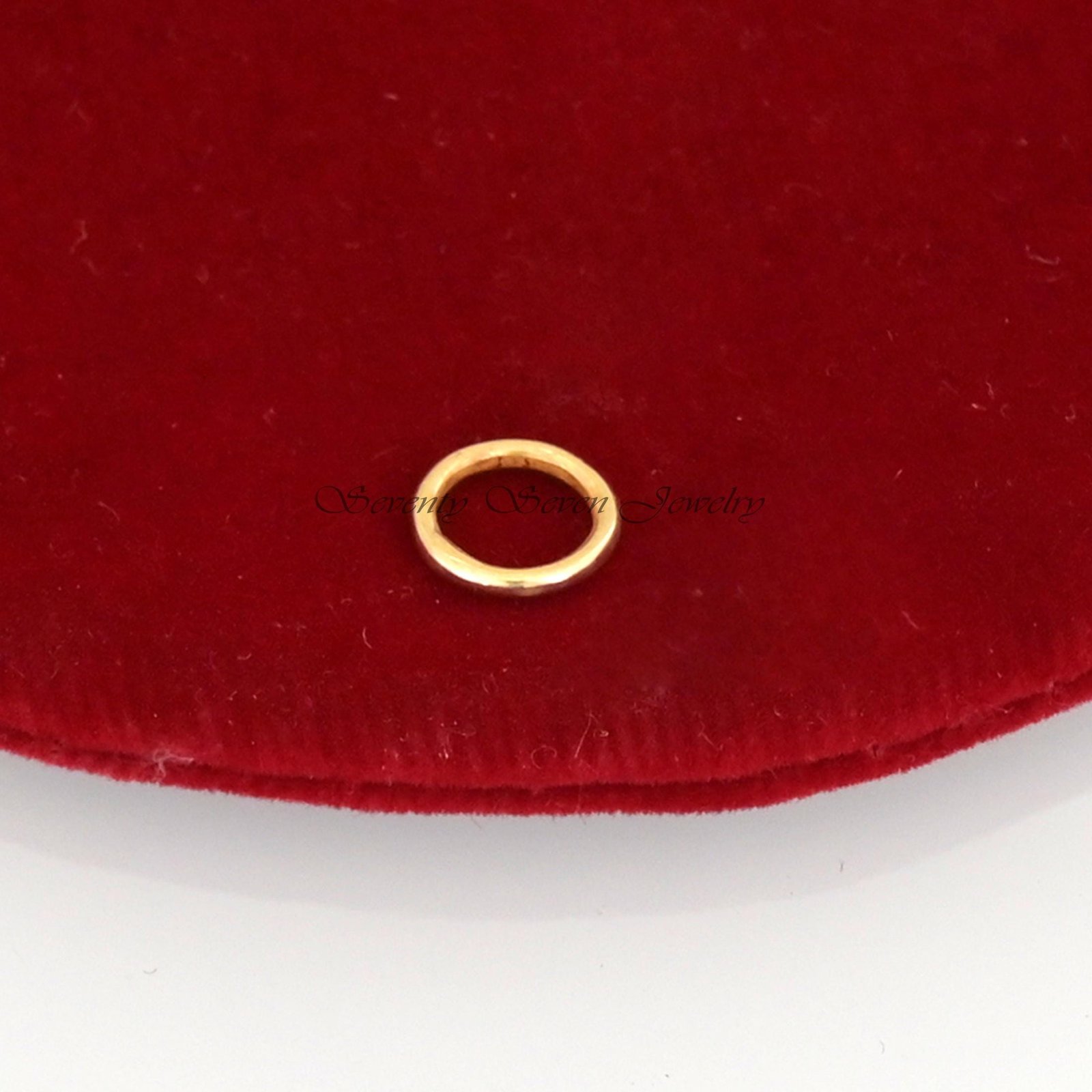 14K Gold Jump Rings: Sold Connector - View 4 - Seventy Seven Jewelry | SKU: SSMJF127-14KYG-2026 14K Gold Jump Rings: Sold Connector - View 4 - Seventy Seven Jewelry | SKU: SSMJF127-14KYG-2026