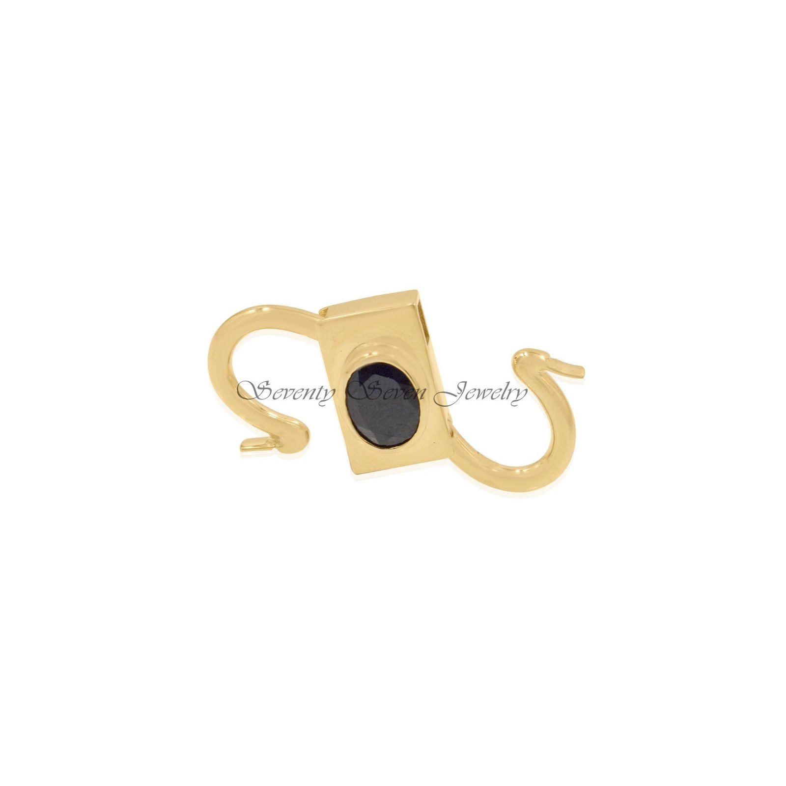 14k Gold Plated Padlock Connector: Vintage Gemstone Jewelry (30*17 MM) - Seventy Seven Jewelry | SKU: SSMJP32-SLYGTQ-2026 14k Gold Plated Padlock Connector: Vintage Gemstone Jewelry (30*17 MM) - Seventy Seven Jewelry | SKU: SSMJP32-SLYGTQ-2026