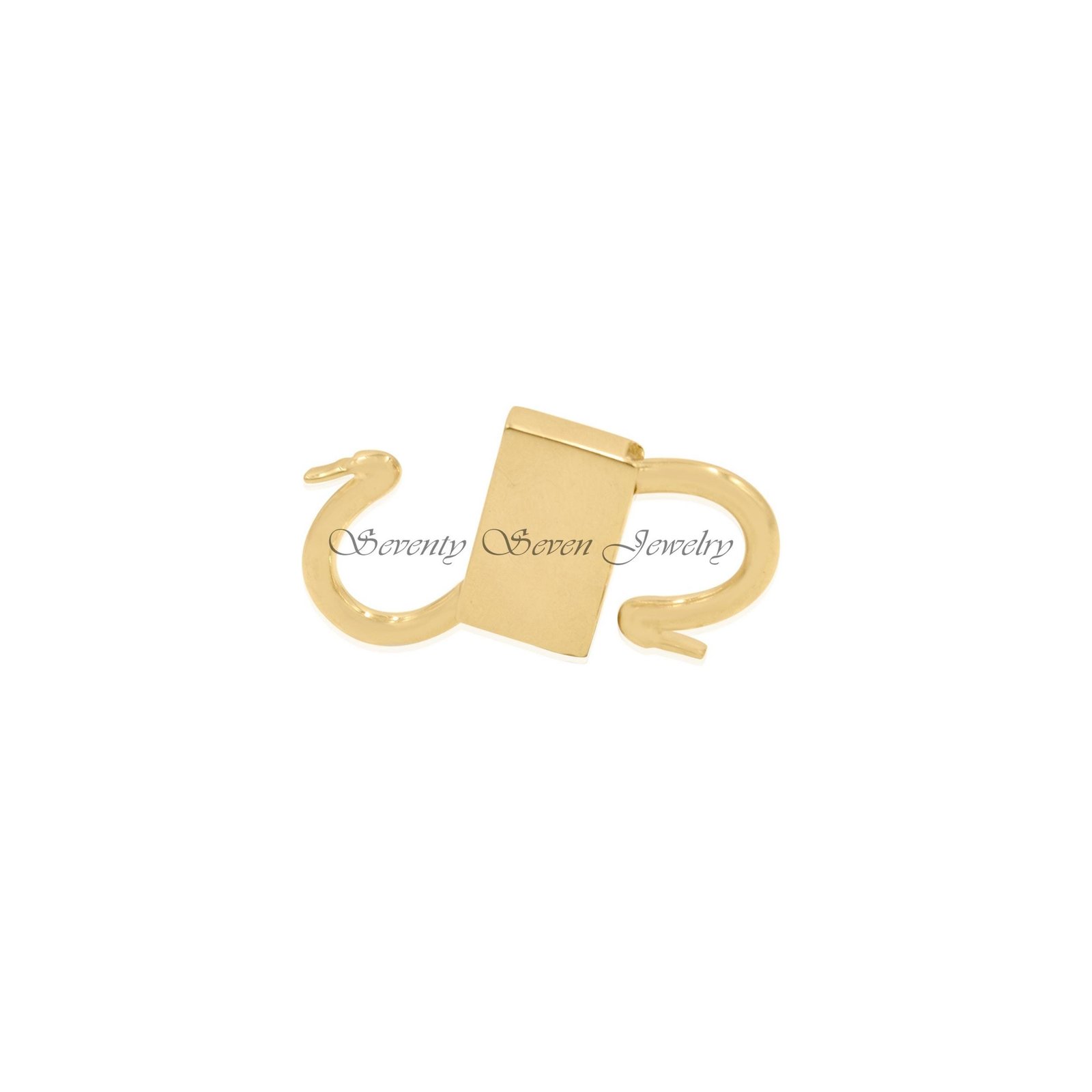 14k Gold Plated Padlock Connector: Vintage Gemstone Jewelry (30*17 MM) - View 6 - Seventy Seven Jewelry | SKU: SSMJP32-SLYGTQ 14k Gold Plated Padlock Connector: Vintage Gemstone Jewelry (30*17 MM) - View 6 - Seventy Seven Jewelry | SKU: SSMJP32-SLYGTQ
