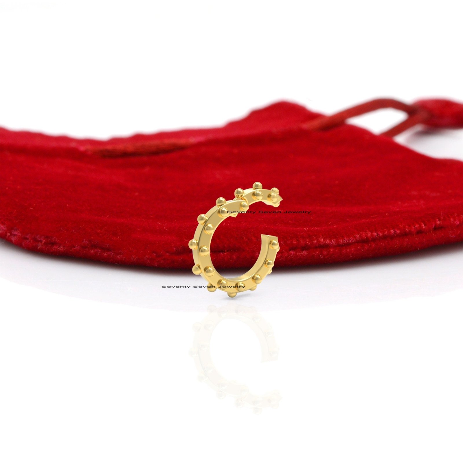 14K Gold Round Charm Enhancer: Ball Link Clasp (12/15 MM) - View 7 - Seventy Seven Jewelry | SKU: SSMJH1002-14KYG-2026 14K Gold Round Charm Enhancer: Ball Link Clasp (12/15 MM) - View 7 - Seventy Seven Jewelry | SKU: SSMJH1002-14KYG-2026