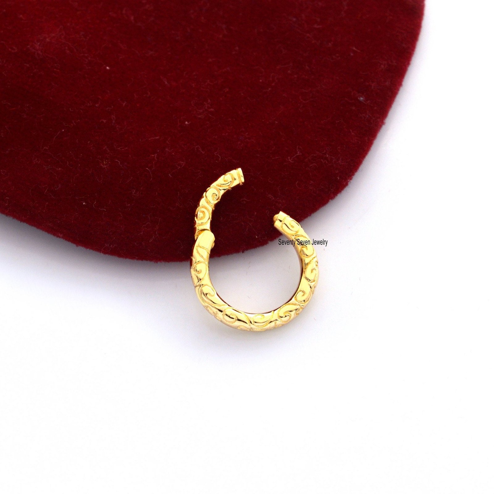 14K Gold Round Charm Enhancer Holder - Seventy Seven Jewelry | SKU: SSMJH501-14KYG-20M-2026 14K Gold Round Charm Enhancer Holder - Seventy Seven Jewelry | SKU: SSMJH501-14KYG-20M-2026