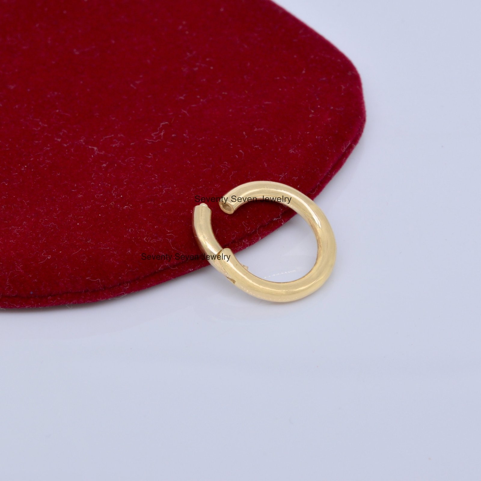 14K Gold Round Charm Holder Enhancer, Snap Link Lock - View 4 - Seventy Seven Jewelry | SKU: SSMJH482-14KYG-10M-2026,SSMJH482 14K Gold Round Charm Holder Enhancer, Snap Link Lock - View 4 - Seventy Seven Jewelry | SKU: SSMJH482-14KYG-10M-2026,SSMJH482