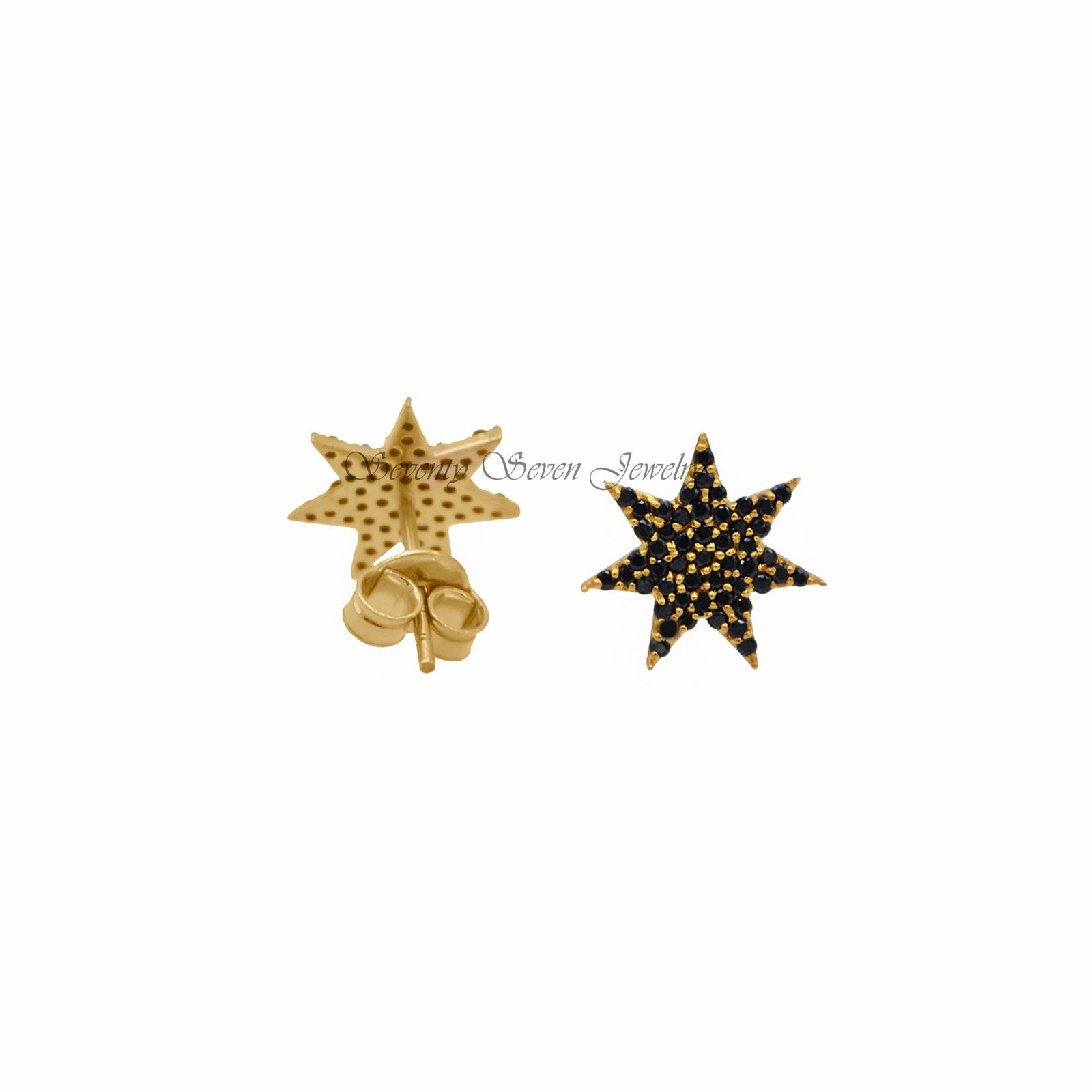 14K Gold Starburst Studs 12MM - Seventy Seven Jewelry | SKU: SSMJE18-14KYGDI-2026 14K Gold Starburst Studs 12MM - Seventy Seven Jewelry | SKU: SSMJE18-14KYGDI-2026