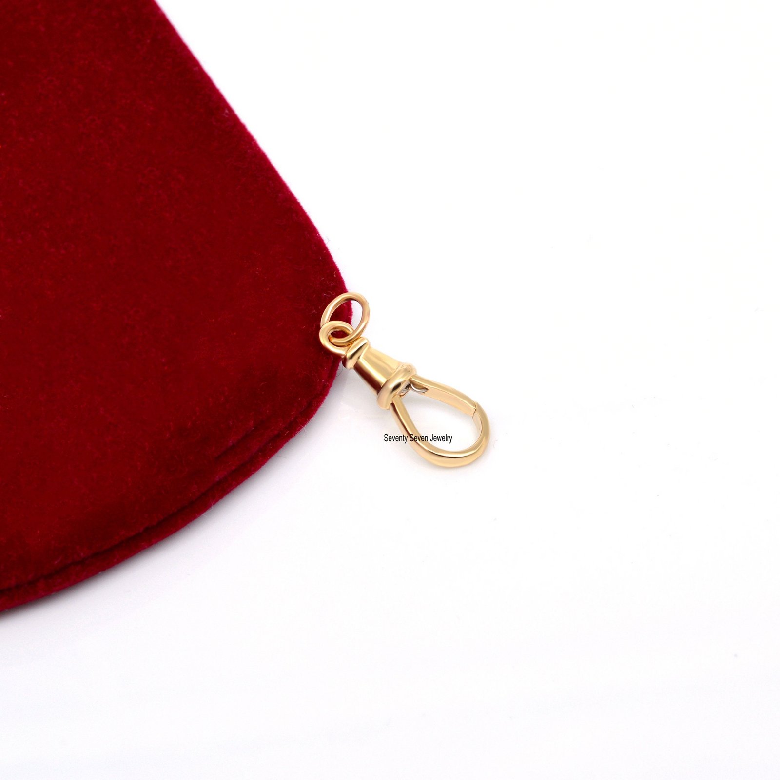 18K Gold Swivel Lock: Pendant Finding (25x9 MM) - View 3 - Seventy Seven Jewelry | SKU: SSMJF09-18KYG-2026 18K Gold Swivel Lock: Pendant Finding (25x9 MM) - View 3 - Seventy Seven Jewelry | SKU: SSMJF09-18KYG-2026