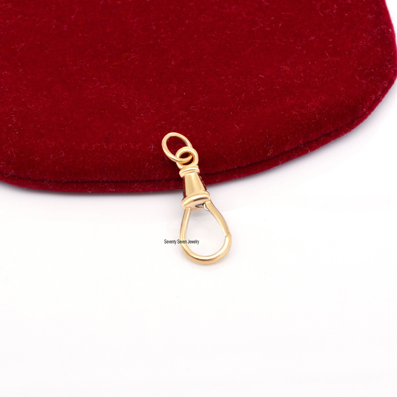 18K Gold Swivel Lock: Pendant Finding (25x9 MM) - View 4 - Seventy Seven Jewelry | SKU: SSMJF09-18KYG-2026 18K Gold Swivel Lock: Pendant Finding (25x9 MM) - View 4 - Seventy Seven Jewelry | SKU: SSMJF09-18KYG-2026