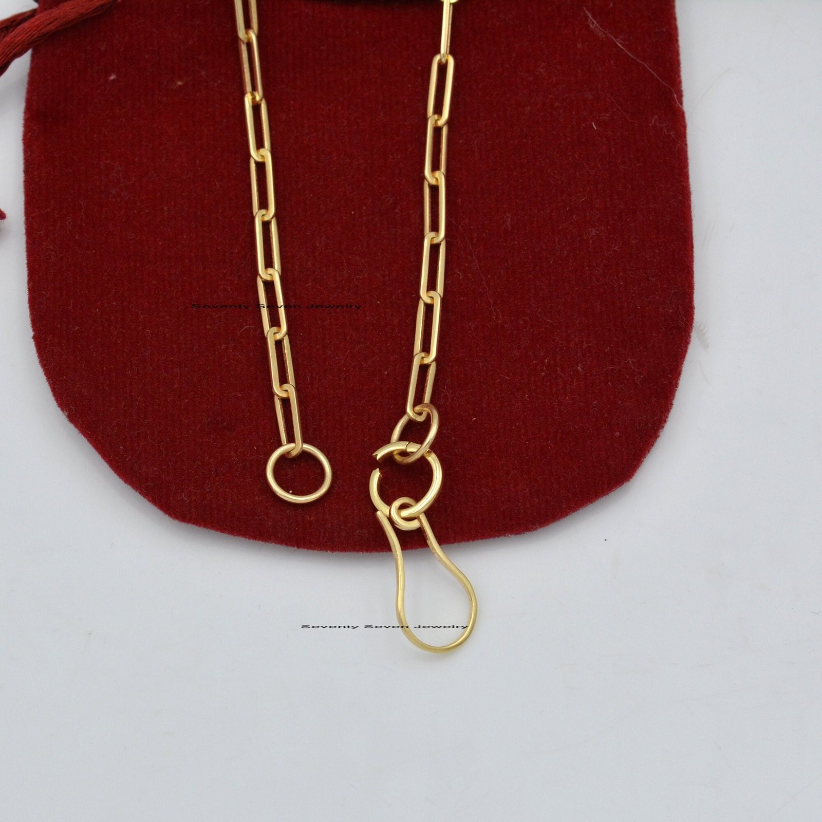 925 Silver Anchor Hook Pendant: Paperclip Connector Enhancer - View 6 - Seventy Seven Jewelry | SKU: SSMJH565-SLYG-2/2026 925 Silver Anchor Hook Pendant: Paperclip Connector Enhancer - View 6 - Seventy Seven Jewelry | SKU: SSMJH565-SLYG-2/2026