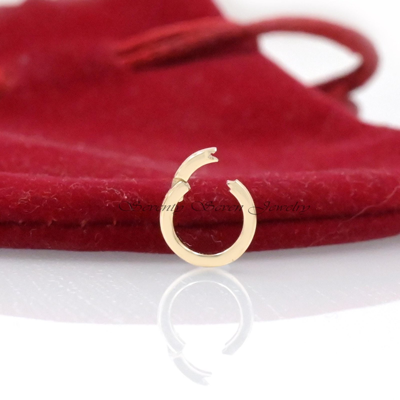 925 Silver Charm Holder Enhancer: Circle Link Lock (10x10 MM) - Seventy Seven Jewelry | SKU: SSMJF119-SLYG-N47-16I-VP,SSMJF11 925 Silver Charm Holder Enhancer: Circle Link Lock (10x10 MM) - Seventy Seven Jewelry | SKU: SSMJF119-SLYG-N47-16I-VP,SSMJF11