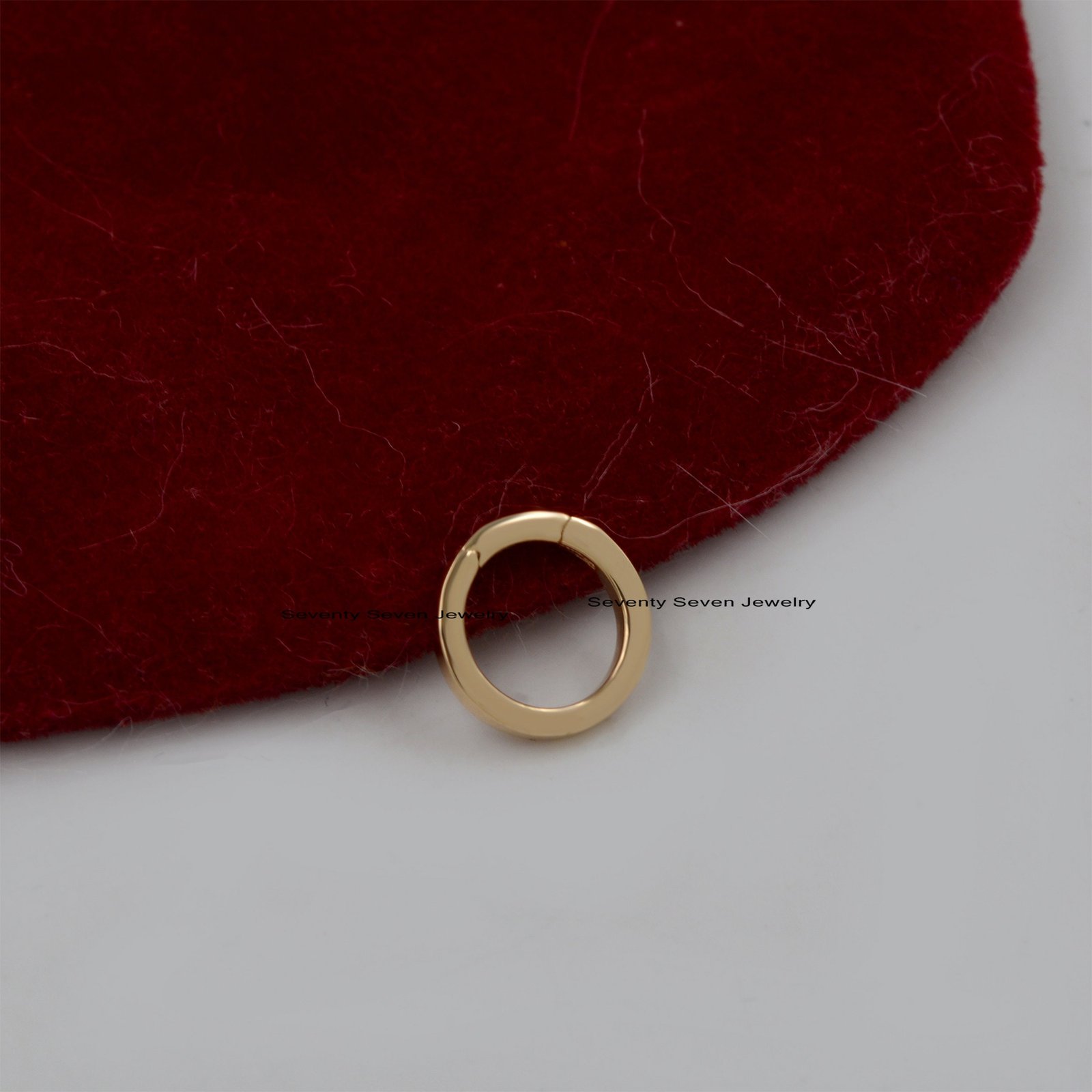 925 Silver Charm Holder Enhancer: Circle Link Lock (10x10 MM) - View 5 - Seventy Seven Jewelry | SKU: SSMJF119-SLYG-N47-16I-V 925 Silver Charm Holder Enhancer: Circle Link Lock (10x10 MM) - View 5 - Seventy Seven Jewelry | SKU: SSMJF119-SLYG-N47-16I-V