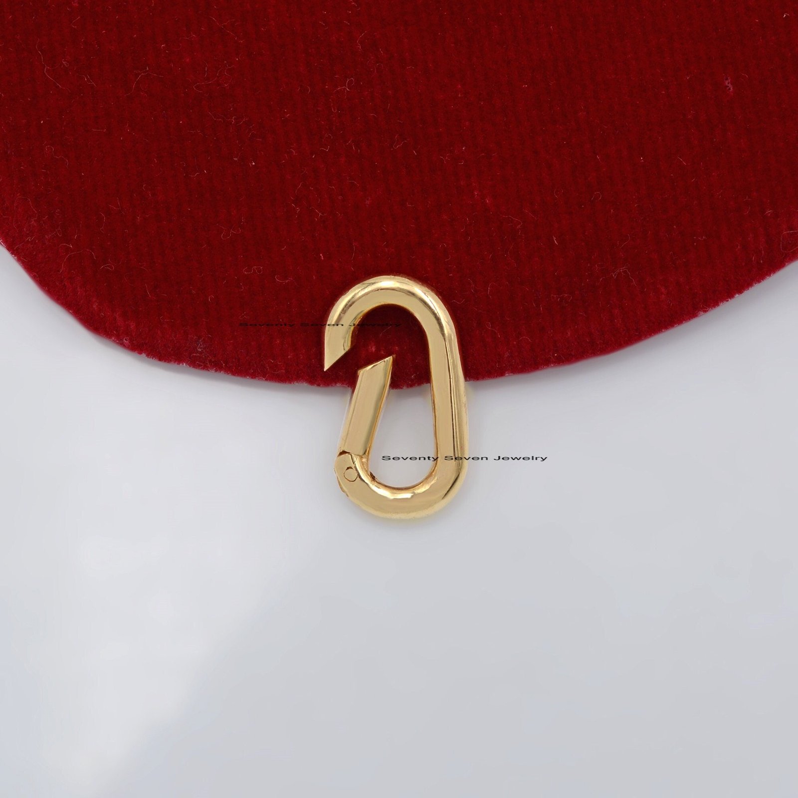 925 Silver Charm Holder: Oval Enhancer Lock, Link Connector (19x11 MM) - Seventy Seven Jewelry | SKU: SSMJP74-SLYG-2026 925 Silver Charm Holder: Oval Enhancer Lock, Link Connector (19x11 MM) - Seventy Seven Jewelry | SKU: SSMJP74-SLYG-2026