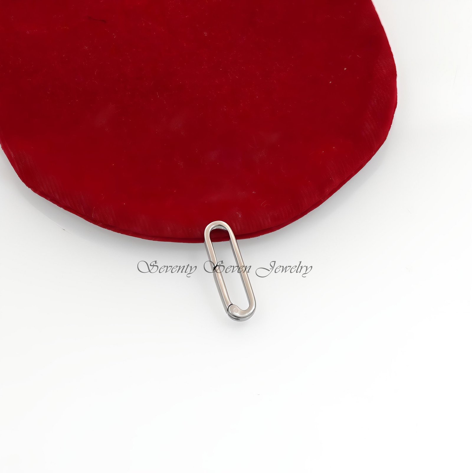 925 Silver Charm Holder: Thick Link Enhancer, 22mm - View 4 - Seventy Seven Jewelry | SKU: SSMJP991A-SLYG-2026 925 Silver Charm Holder: Thick Link Enhancer, 22mm - View 4 - Seventy Seven Jewelry | SKU: SSMJP991A-SLYG-2026