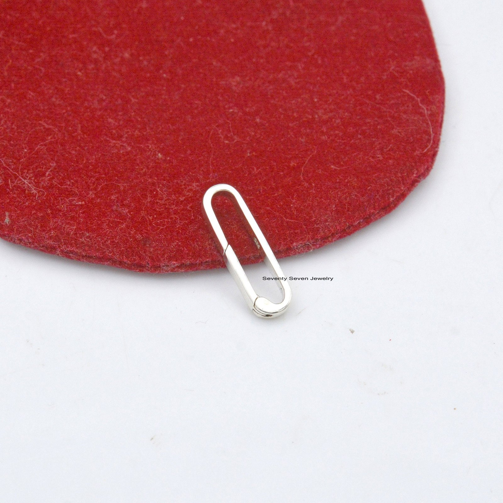 925 Silver Charm Holder: Thick Link Enhancer, 22mm - View 6 - Seventy Seven Jewelry | SKU: SSMJP991A-SLYG-2026 925 Silver Charm Holder: Thick Link Enhancer, 22mm - View 6 - Seventy Seven Jewelry | SKU: SSMJP991A-SLYG-2026