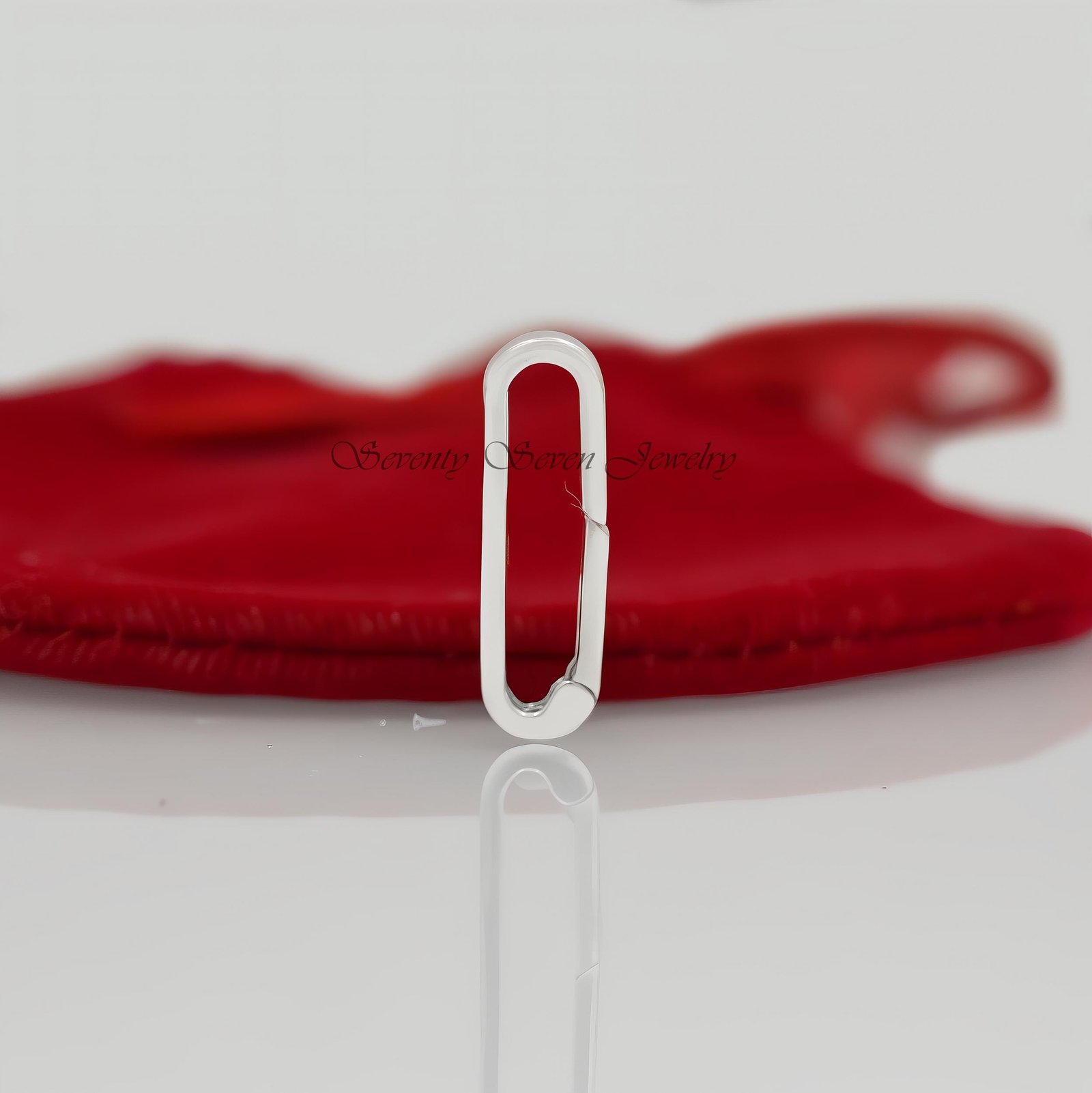 925 Silver Charm Holder: Thick Link Enhancer, 22mm - View 7 - Seventy Seven Jewelry | SKU: SSMJP991A-SLYG-2026 925 Silver Charm Holder: Thick Link Enhancer, 22mm - View 7 - Seventy Seven Jewelry | SKU: SSMJP991A-SLYG-2026