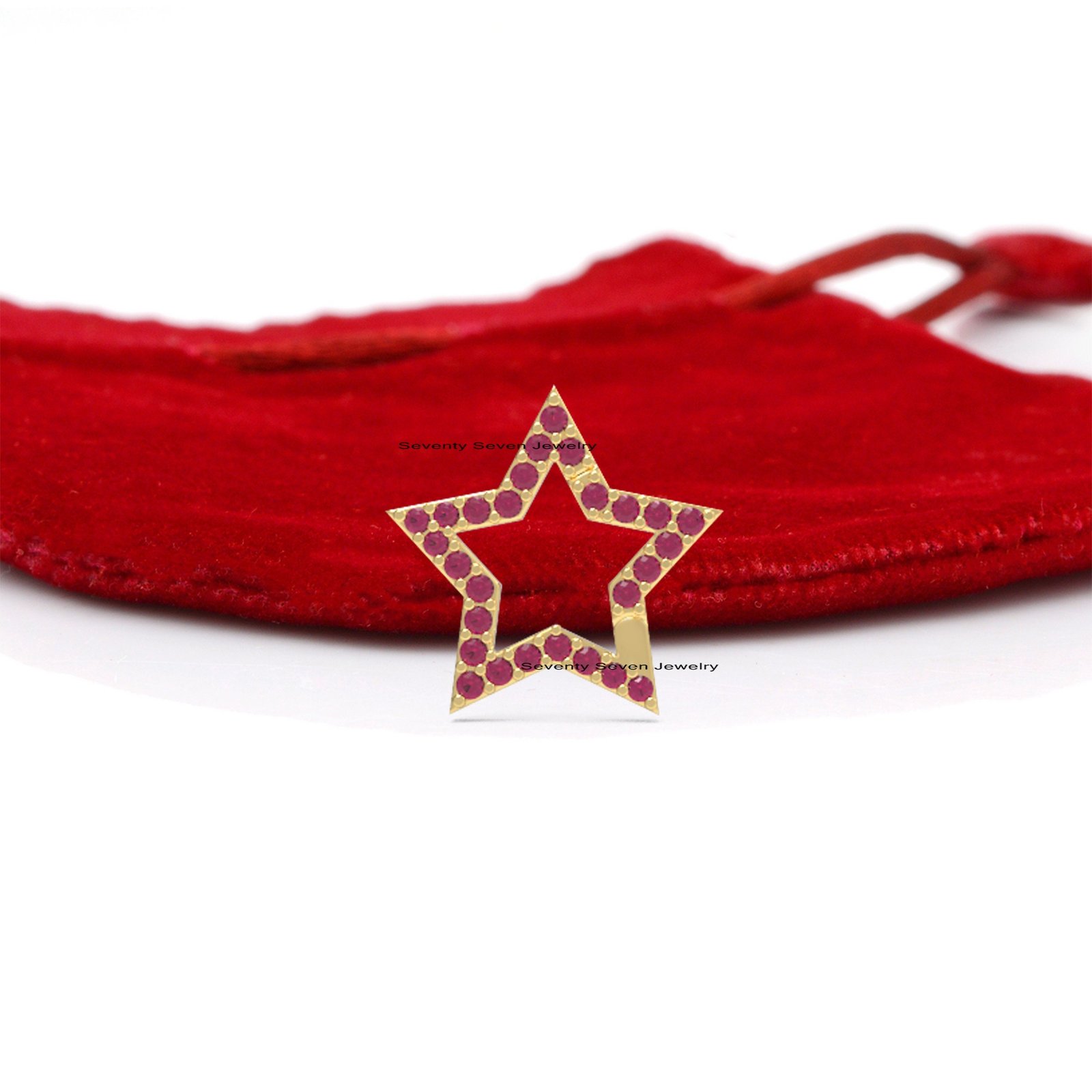 925 Silver Diamond Star Charm Holder: Enhancer Lock Pendant - View 3 - Seventy Seven Jewelry | SKU: SSMJH722-SLYGTQ-2026 925 Silver Diamond Star Charm Holder: Enhancer Lock Pendant - View 3 - Seventy Seven Jewelry | SKU: SSMJH722-SLYGTQ-2026