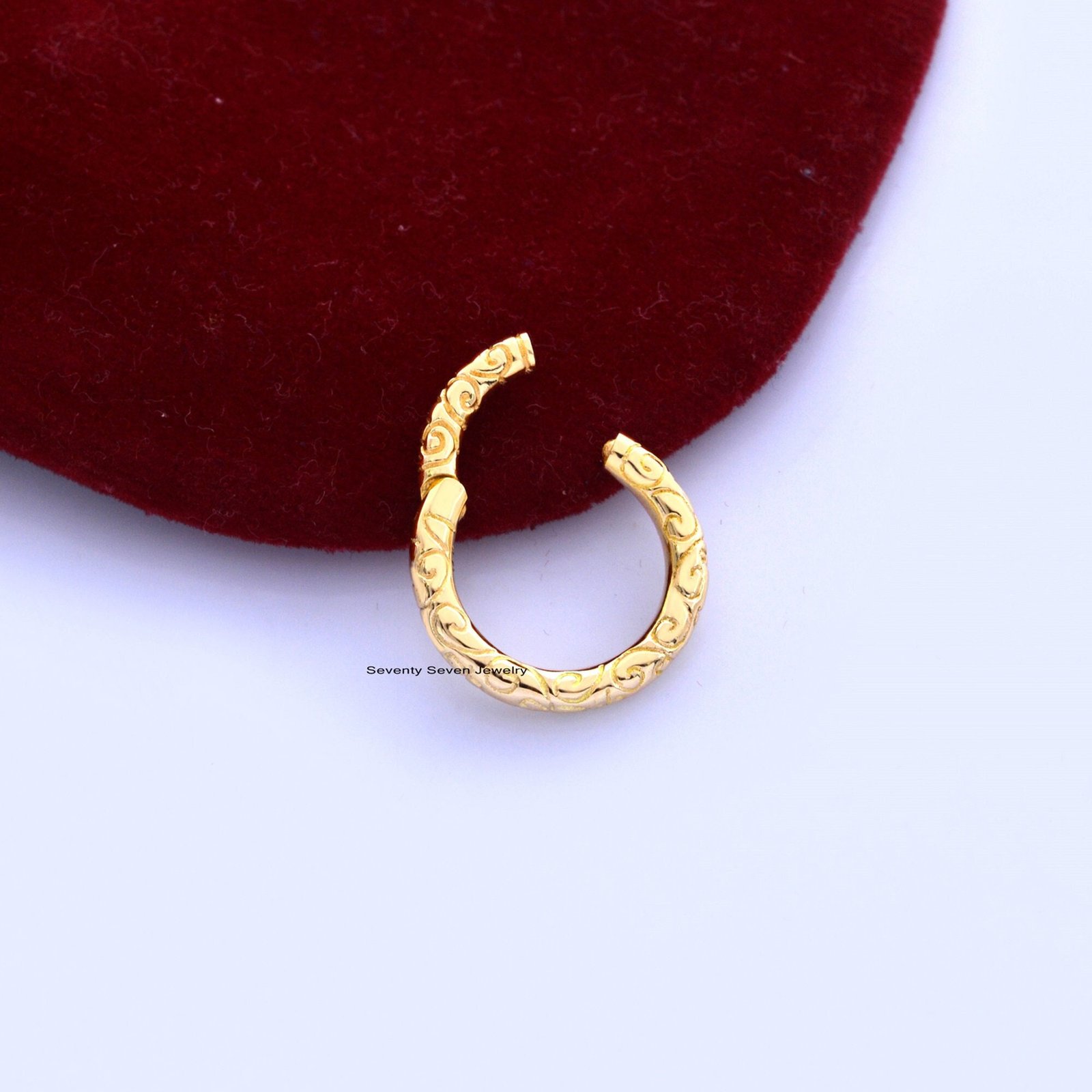 925 Silver Engraved Circle Charm Enhancer - 20 MM - View 3 - Seventy Seven Jewelry | SKU: SSMJP501-SLNS-20M-2026 925 Silver Engraved Circle Charm Enhancer - 20 MM - View 3 - Seventy Seven Jewelry | SKU: SSMJP501-SLNS-20M-2026