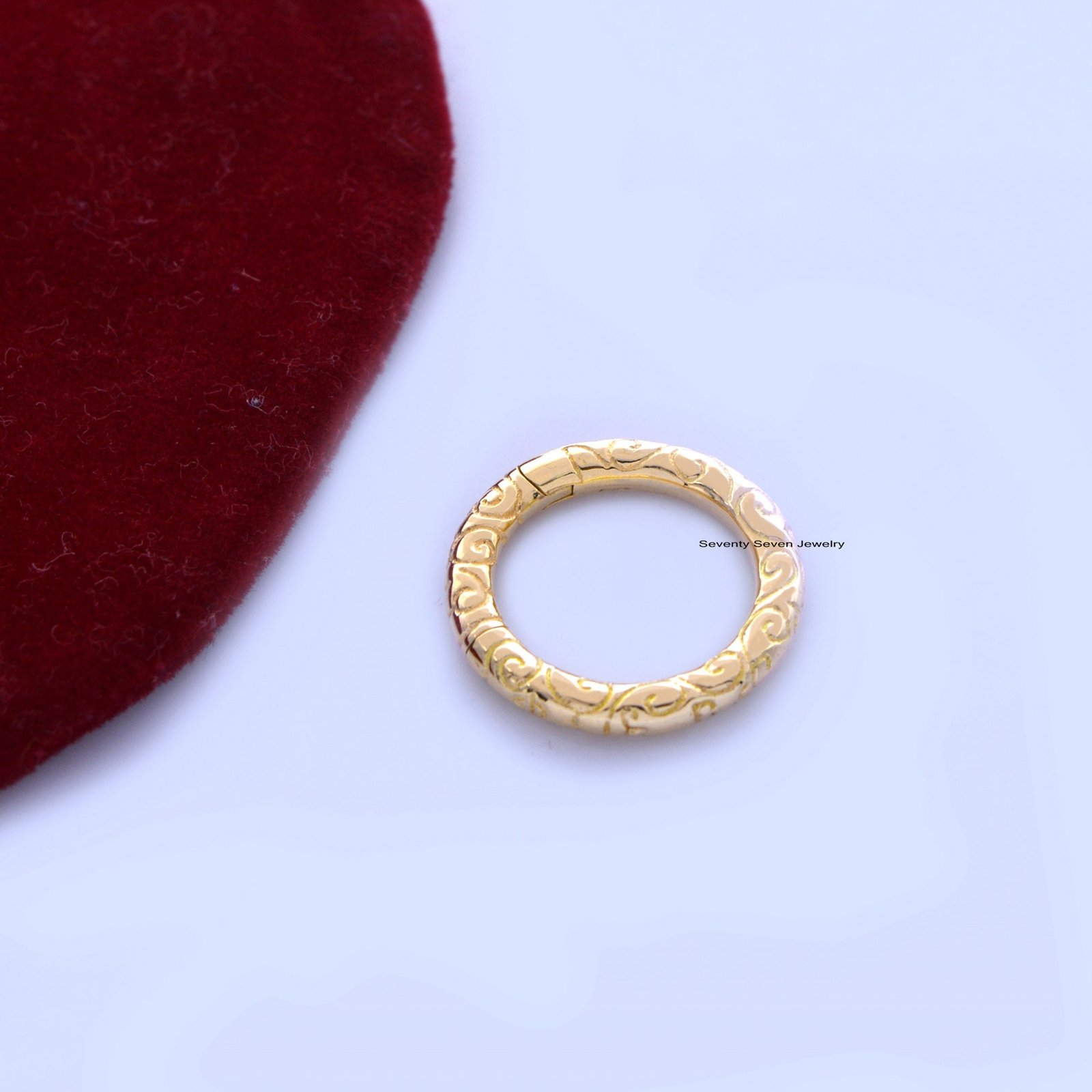 925 Silver Engraved Circle Charm Enhancer - 20 MM - View 4 - Seventy Seven Jewelry | SKU: SSMJP501-SLNS-20M-2026 925 Silver Engraved Circle Charm Enhancer - 20 MM - View 4 - Seventy Seven Jewelry | SKU: SSMJP501-SLNS-20M-2026